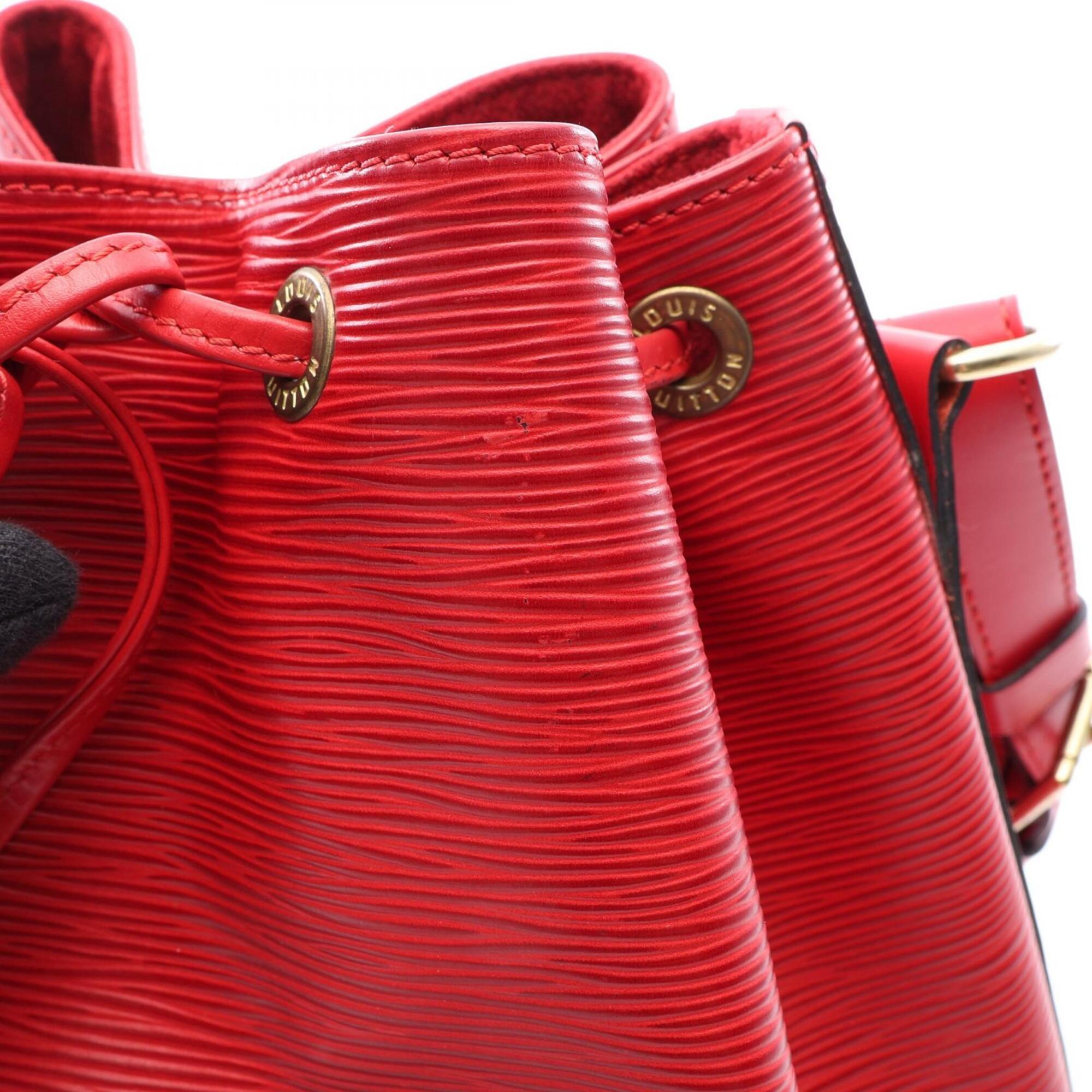 Louis Vuitton Castilian Red Red Color Epi Leather Handbag Shoulder Bag (Pre-Owned)