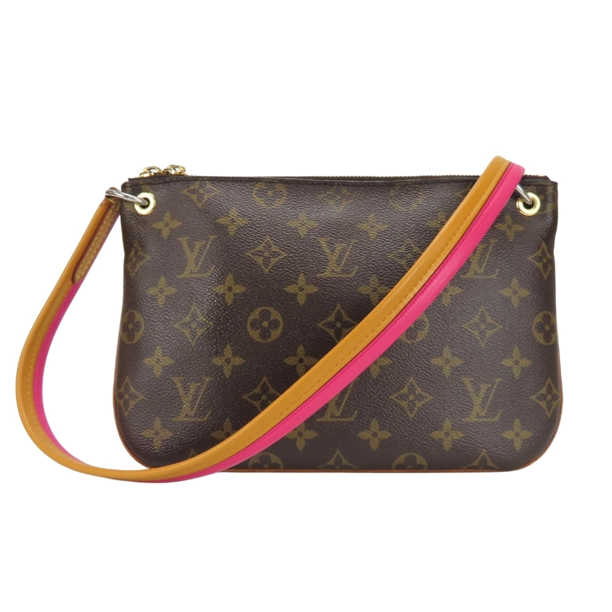 Louis Vuitton Brown Leather Shoulder Bag (Pre-Owned)