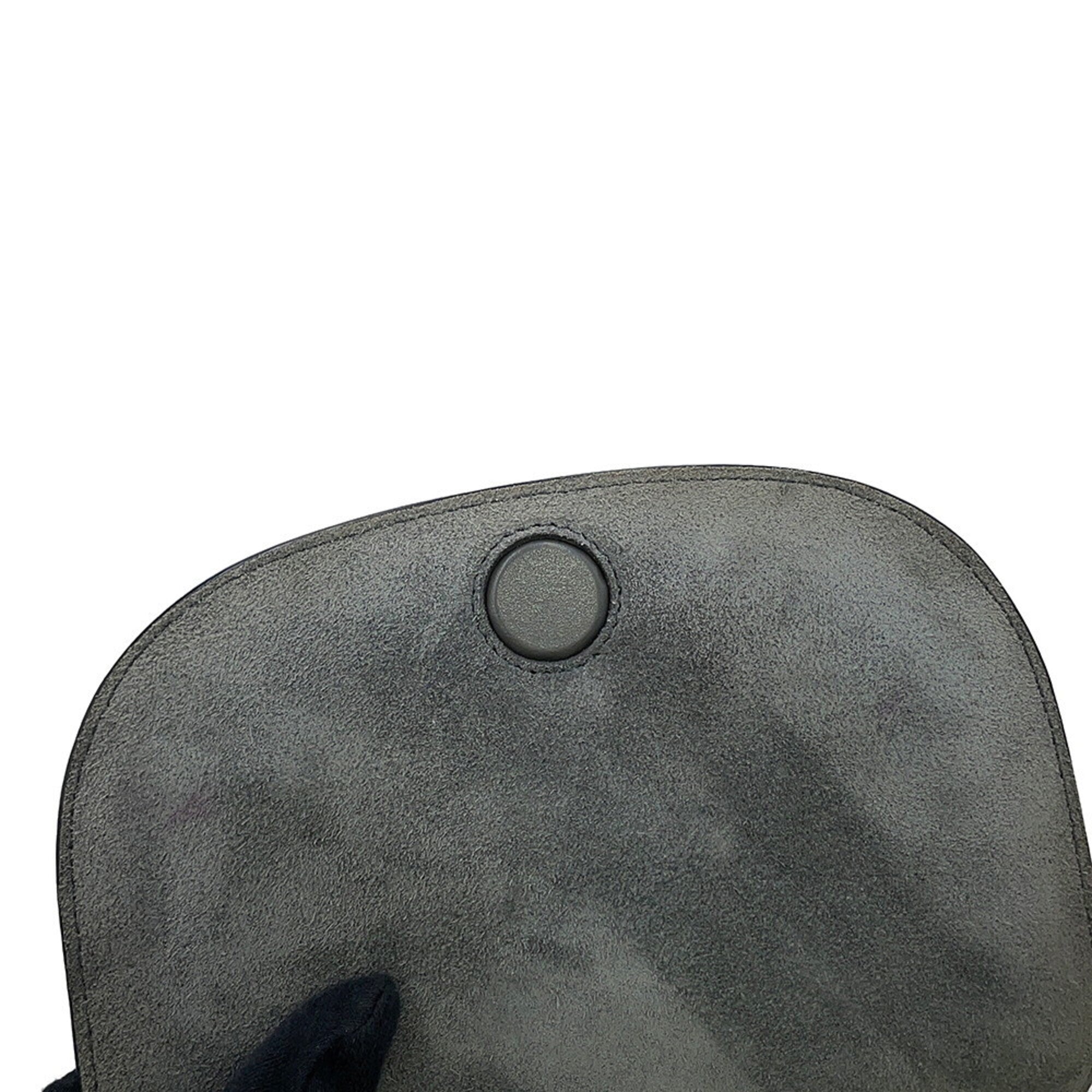 Celine Gray Leather Shoulder Bag (Pre-Owned)