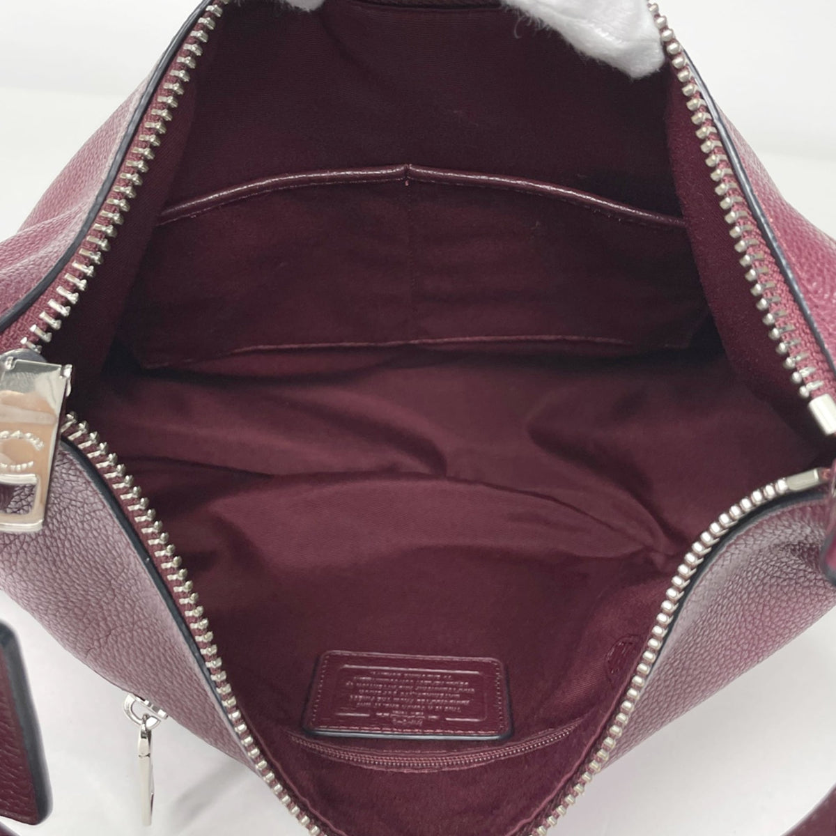 Coach Bordeaux Leather Shoulder Bag (Pre-Owned)