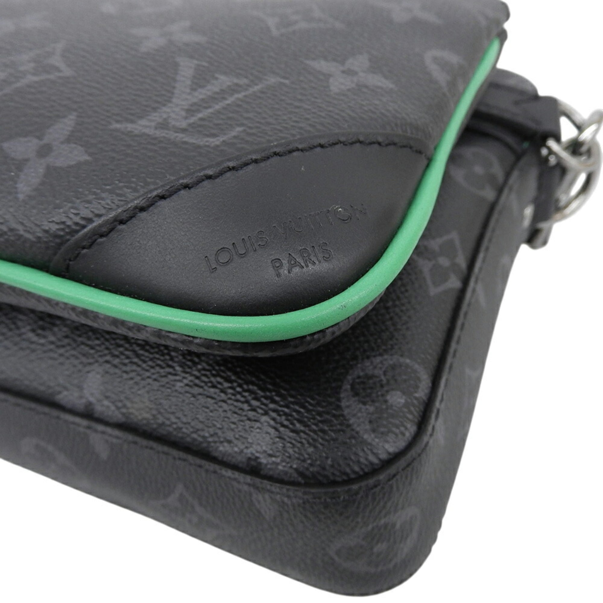 Louis Vuitton Green Monogram Eclipse Pvc Shoulder Bag (Pre-Owned)