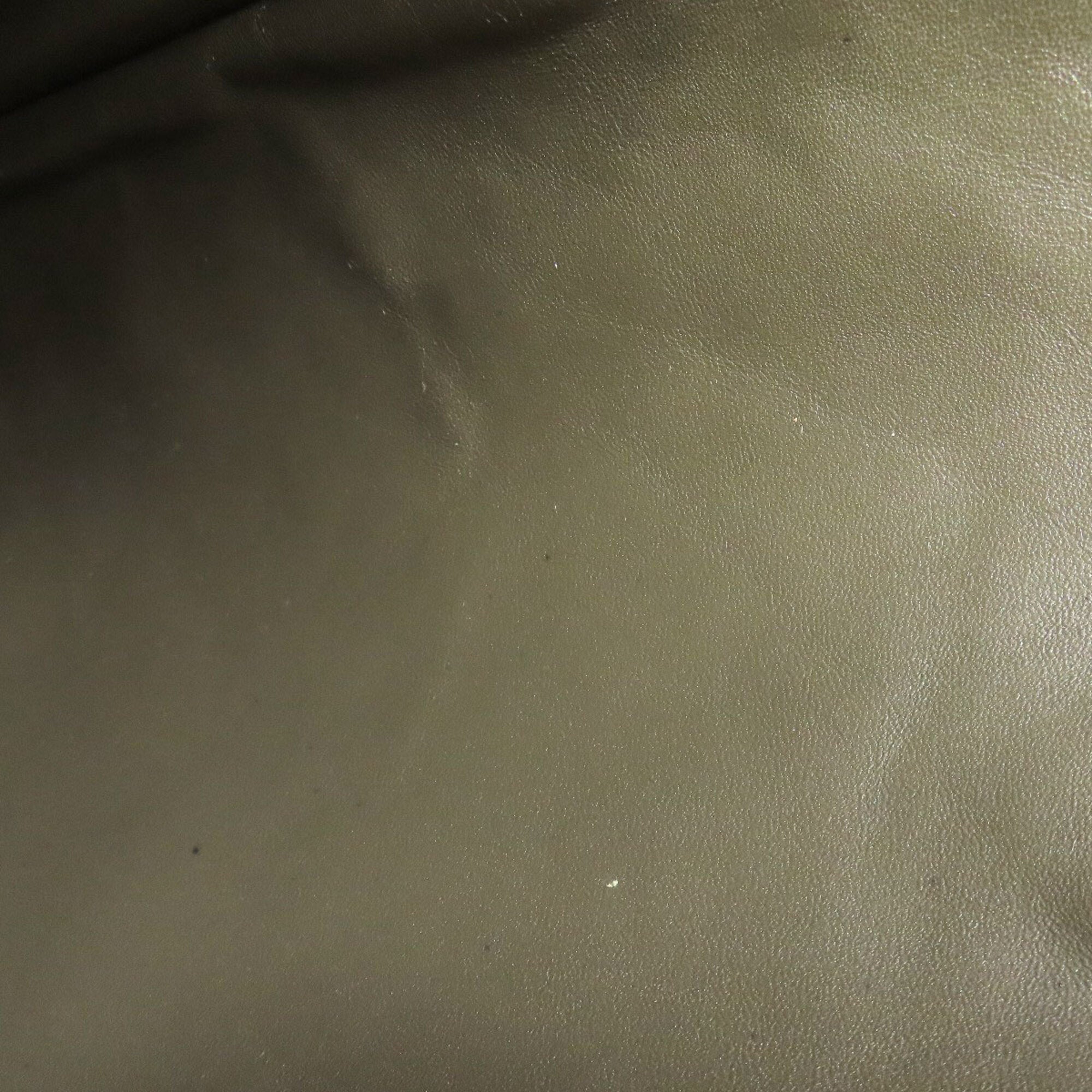 Gucci Khaki Brown Nylon Leather Tote Bag (Pre-Owned)