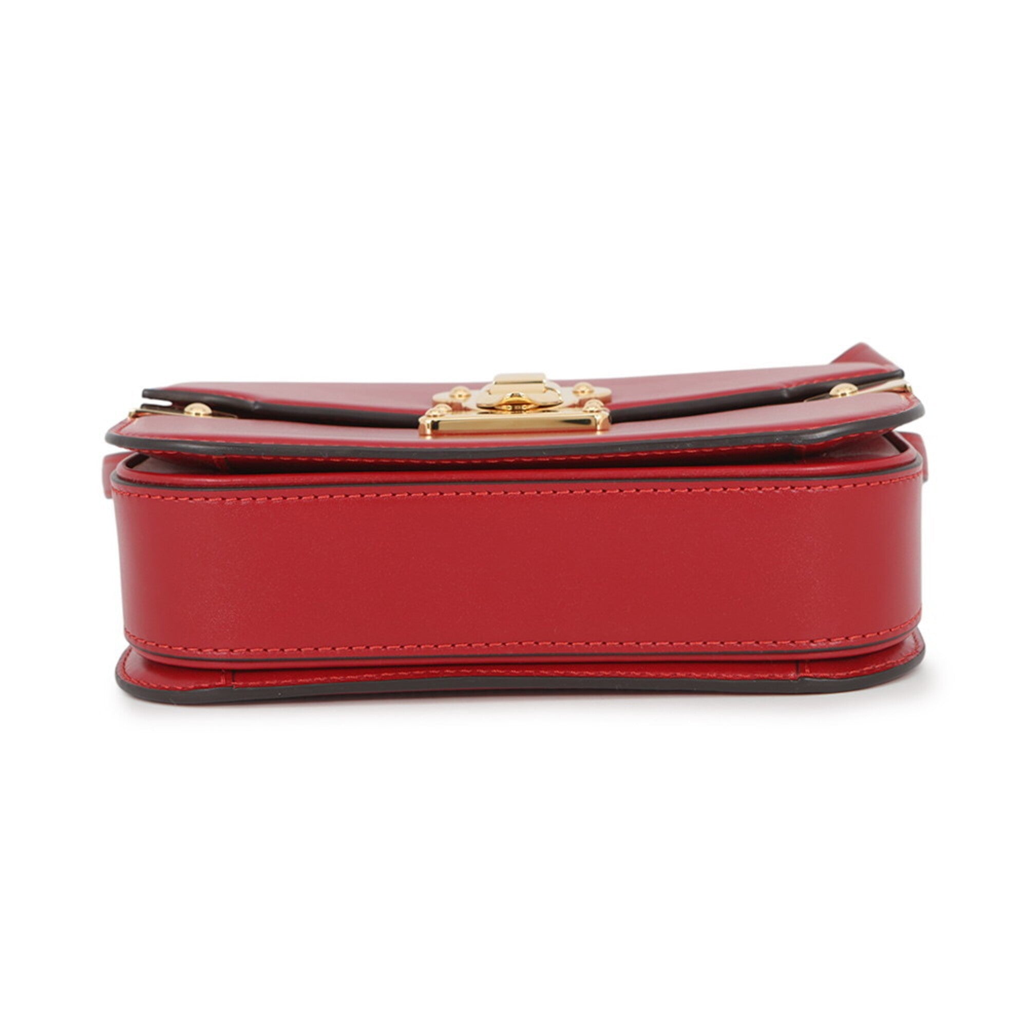 Louis Vuitton Red Color Exotic Leather Handbag Shoulder Bag (Pre-Owned)