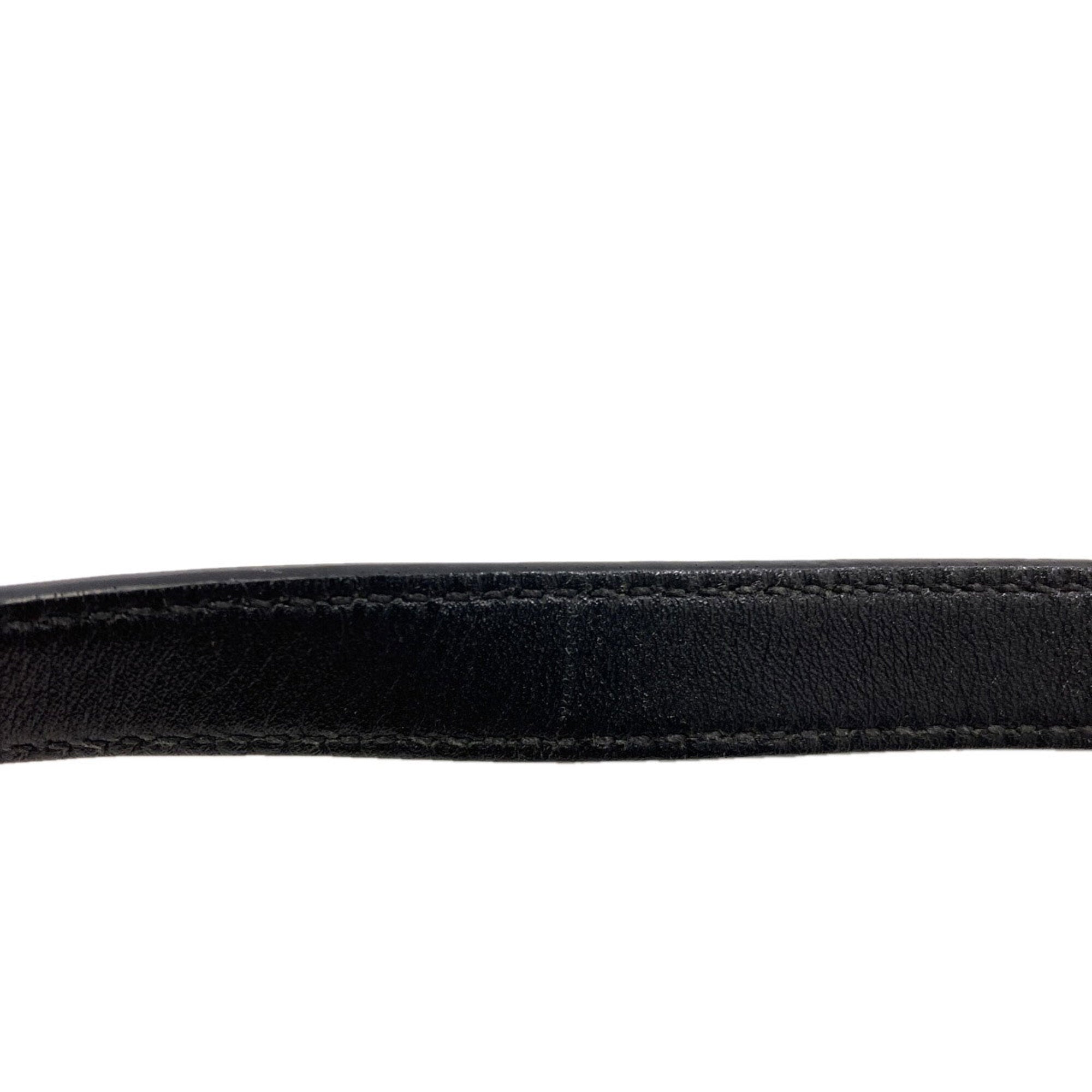 Prada Black Canvas Leather Shoulder Bag (Pre-Owned)