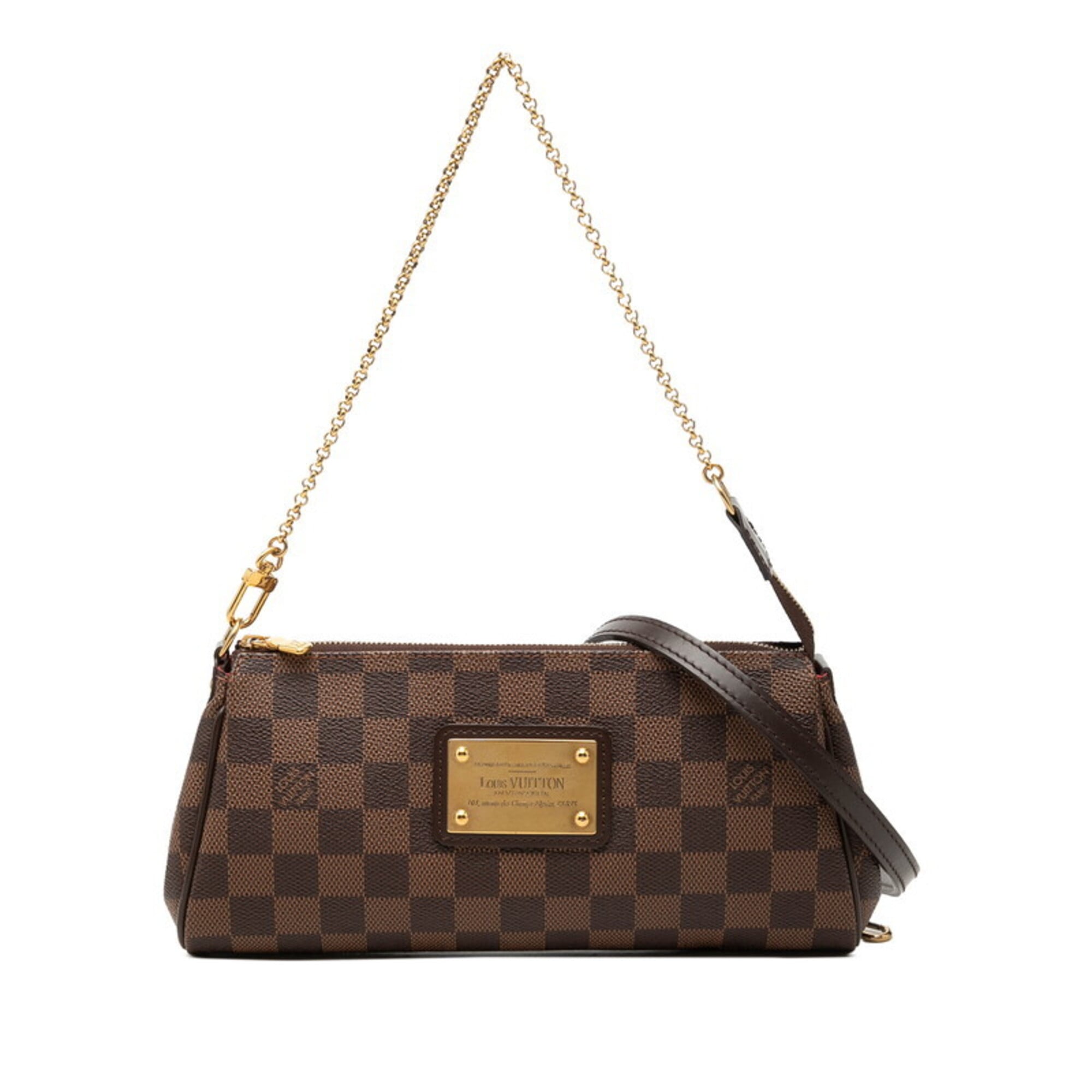 Louis Vuitton Damier Brown Pvc Leather Handbag Shoulder Bag (Pre-Owned)