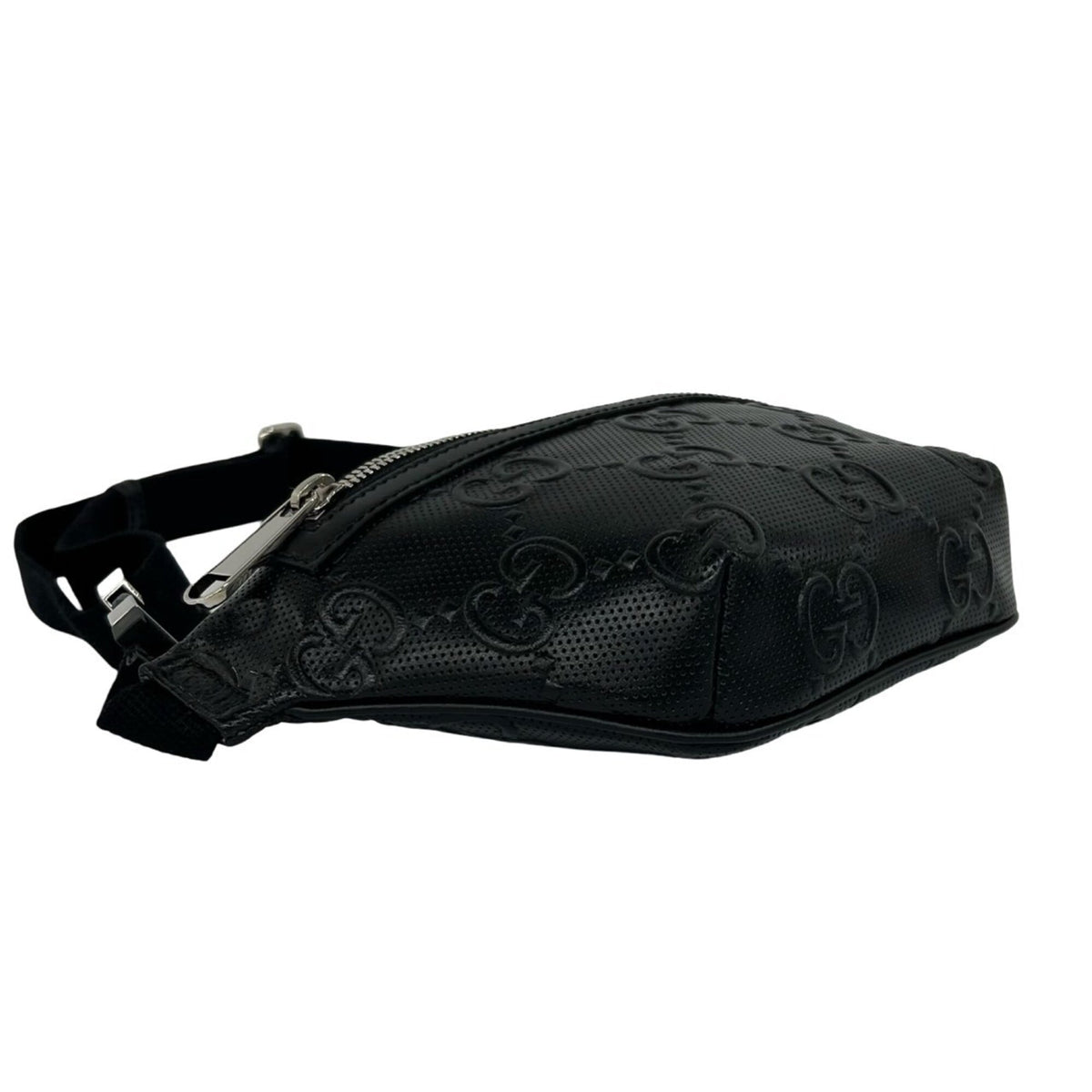 Gucci Black Leather Pouch Shoulder Bag Sling Bag (Pre-Owned)