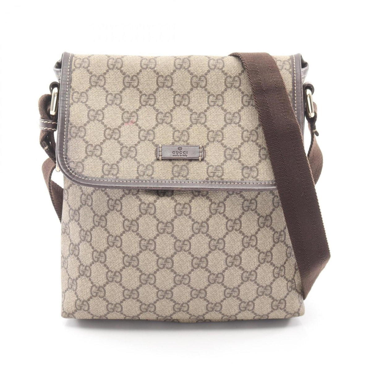 Gucci Beige Brown Pvc Leather Handbag Shoulder Bag (Pre-Owned)