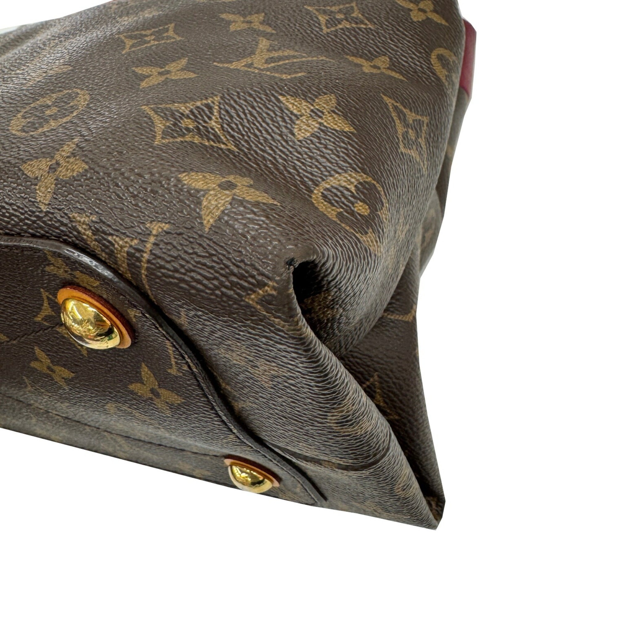Louis Vuitton Bordeaux Brown Monogram Leather Handbag Tote Bag (Pre-Owned)