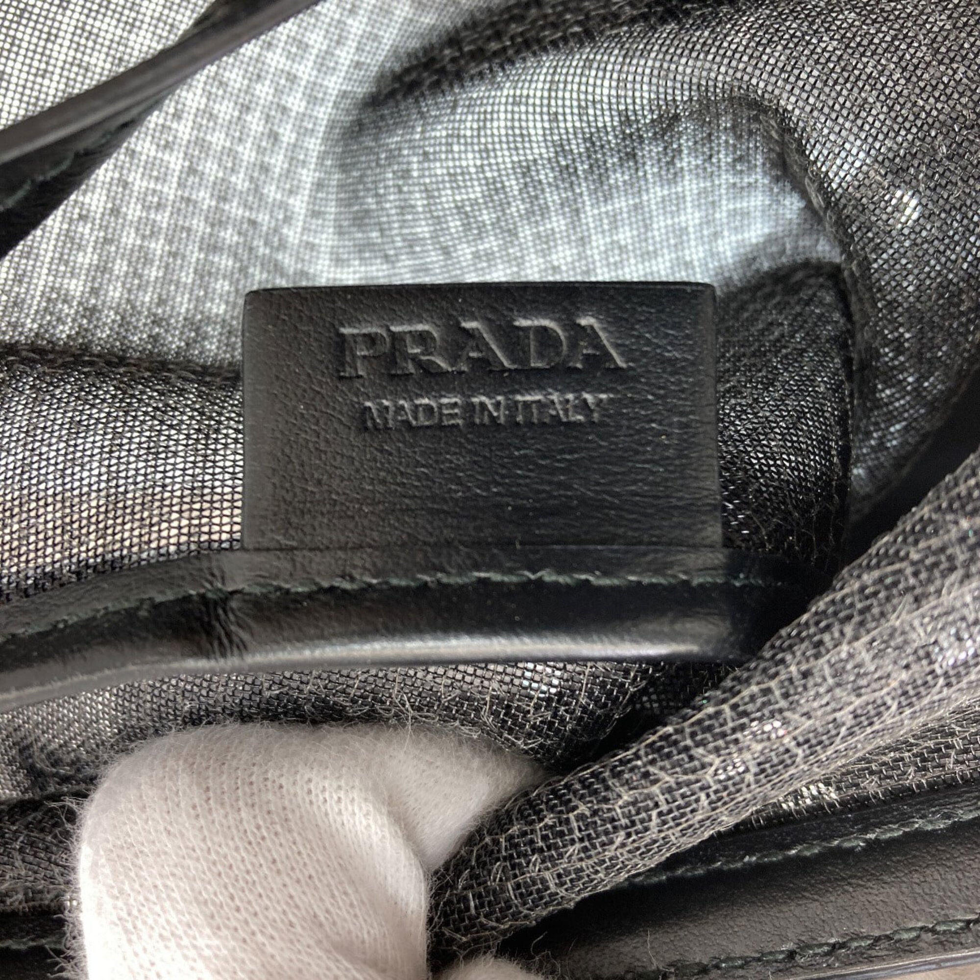 Prada Black Spangles Handbag (Pre-Owned)