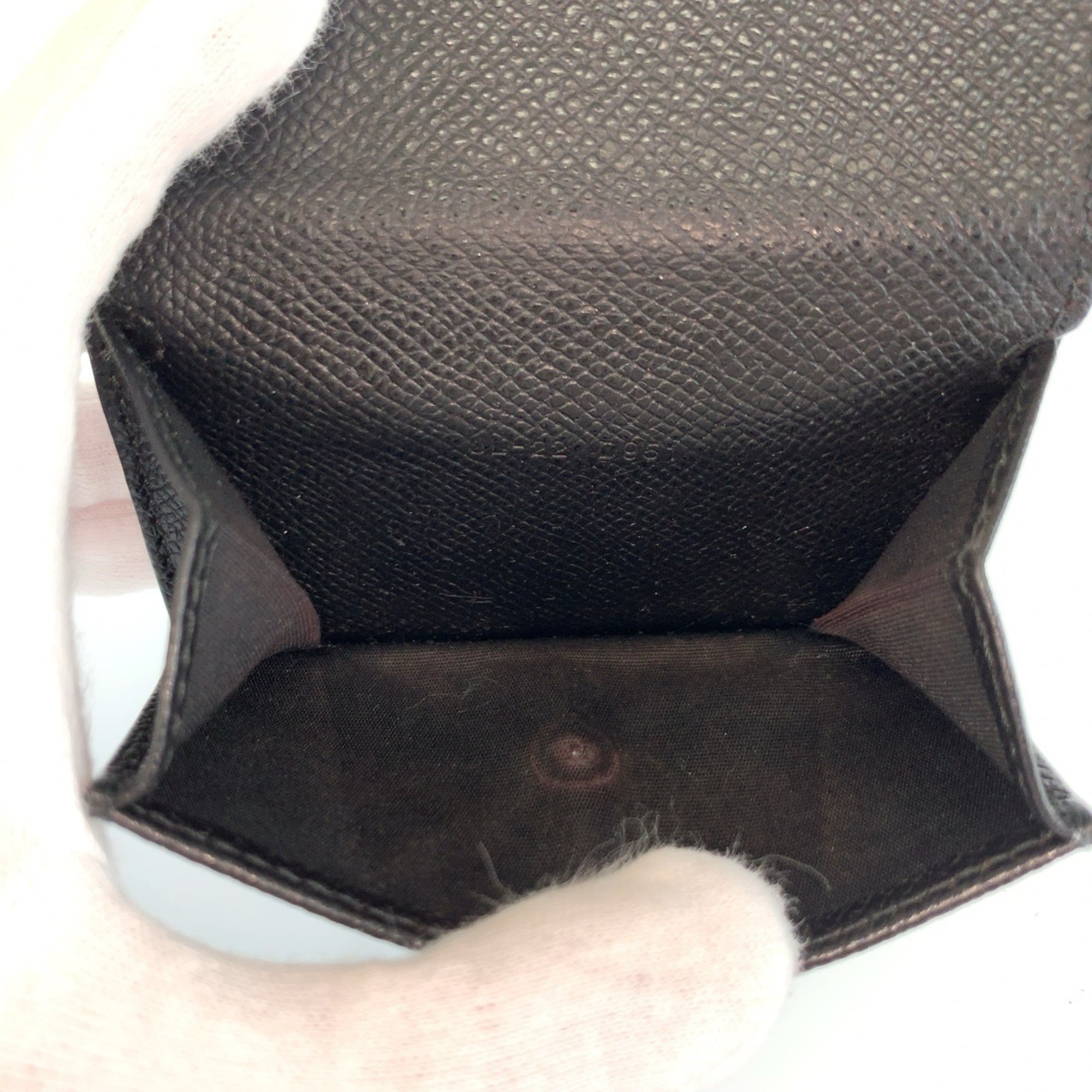 Salvatore Ferragamo Black Leather Wallet (Tri-Fold) (Pre-Owned)