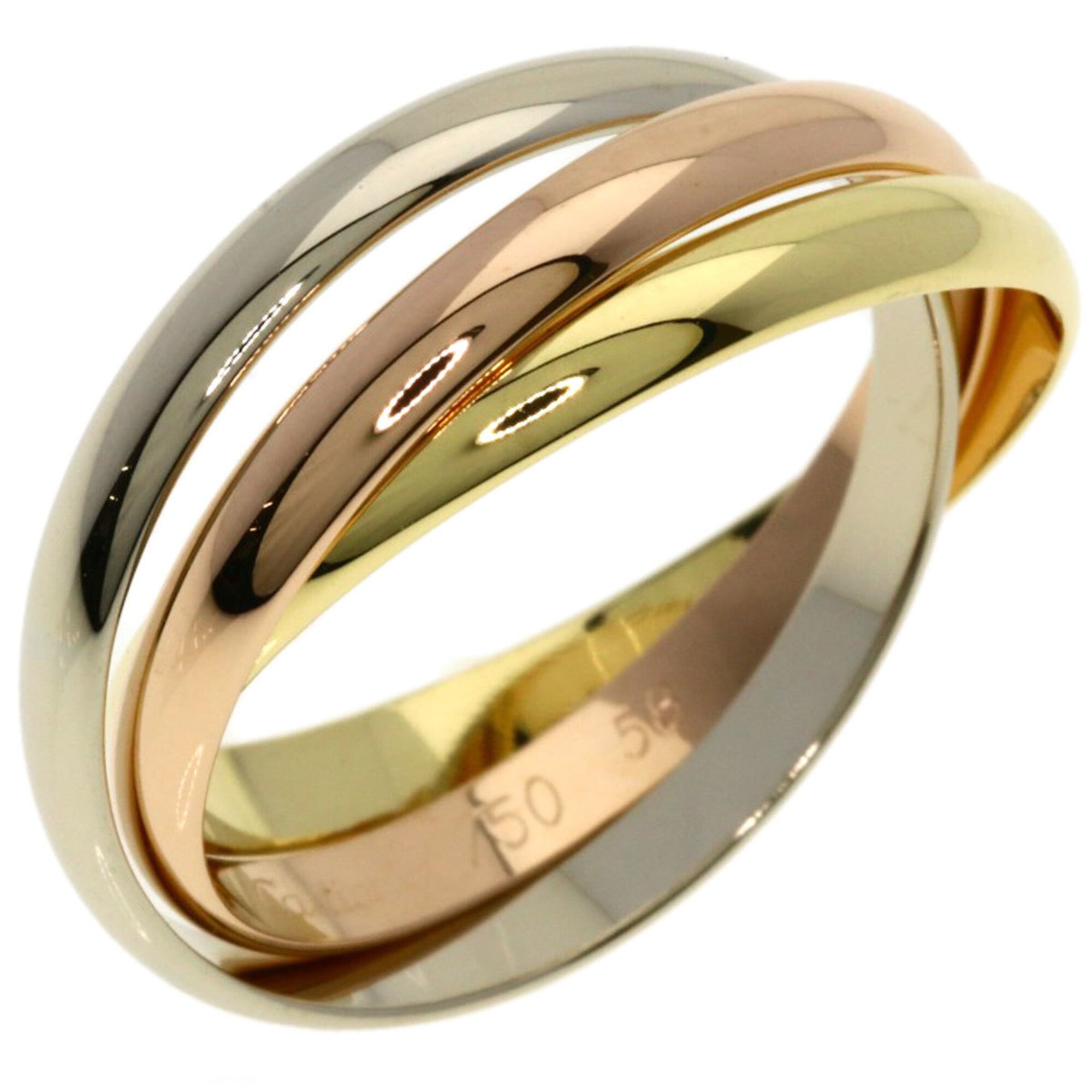 Cartier Yellow Gold (18K) Pink Gold (18K) White Gold (18K) Band Ring (Pre-Owned)