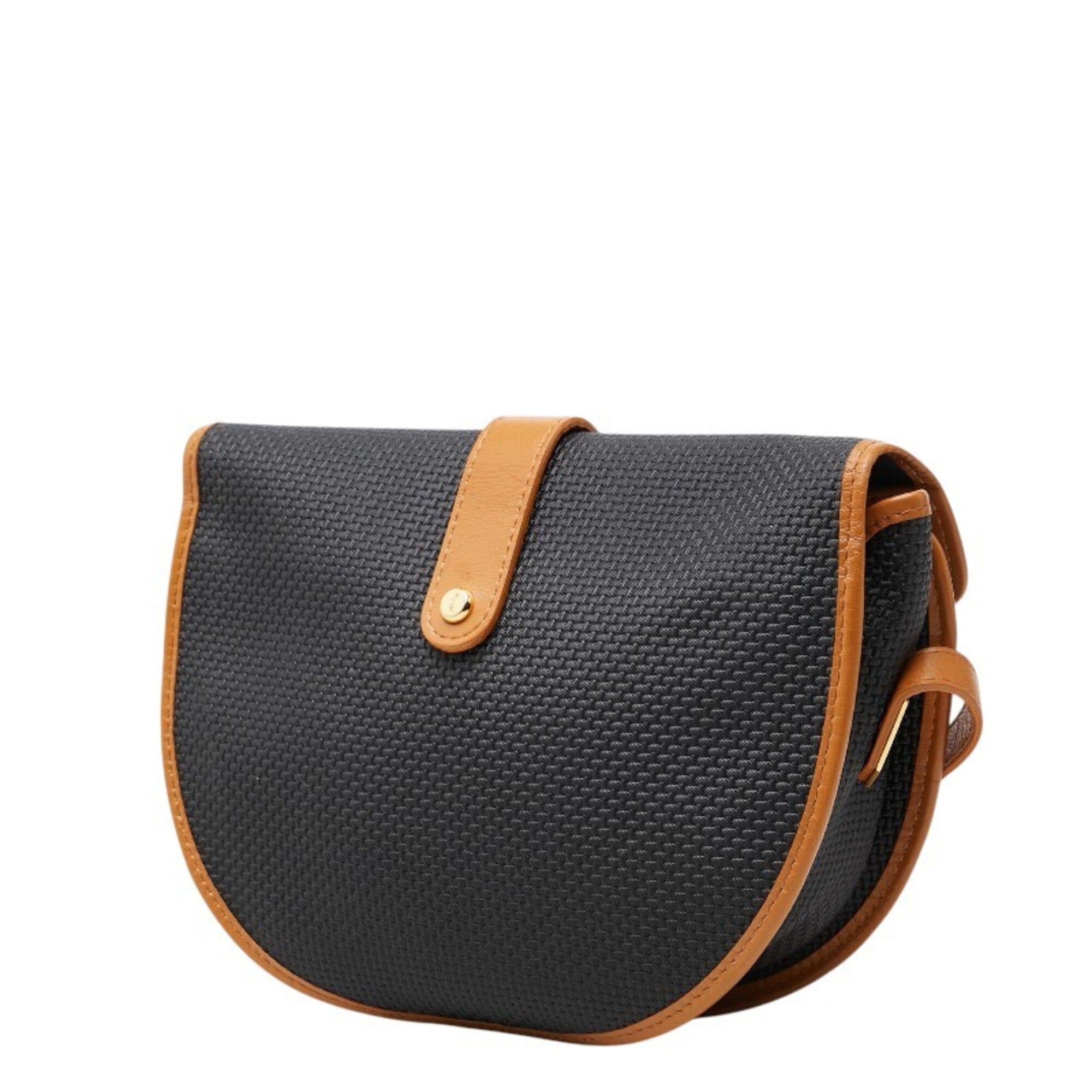 Saint Laurent Black Brown Pvc Shoulder Bag (Pre-Owned)
