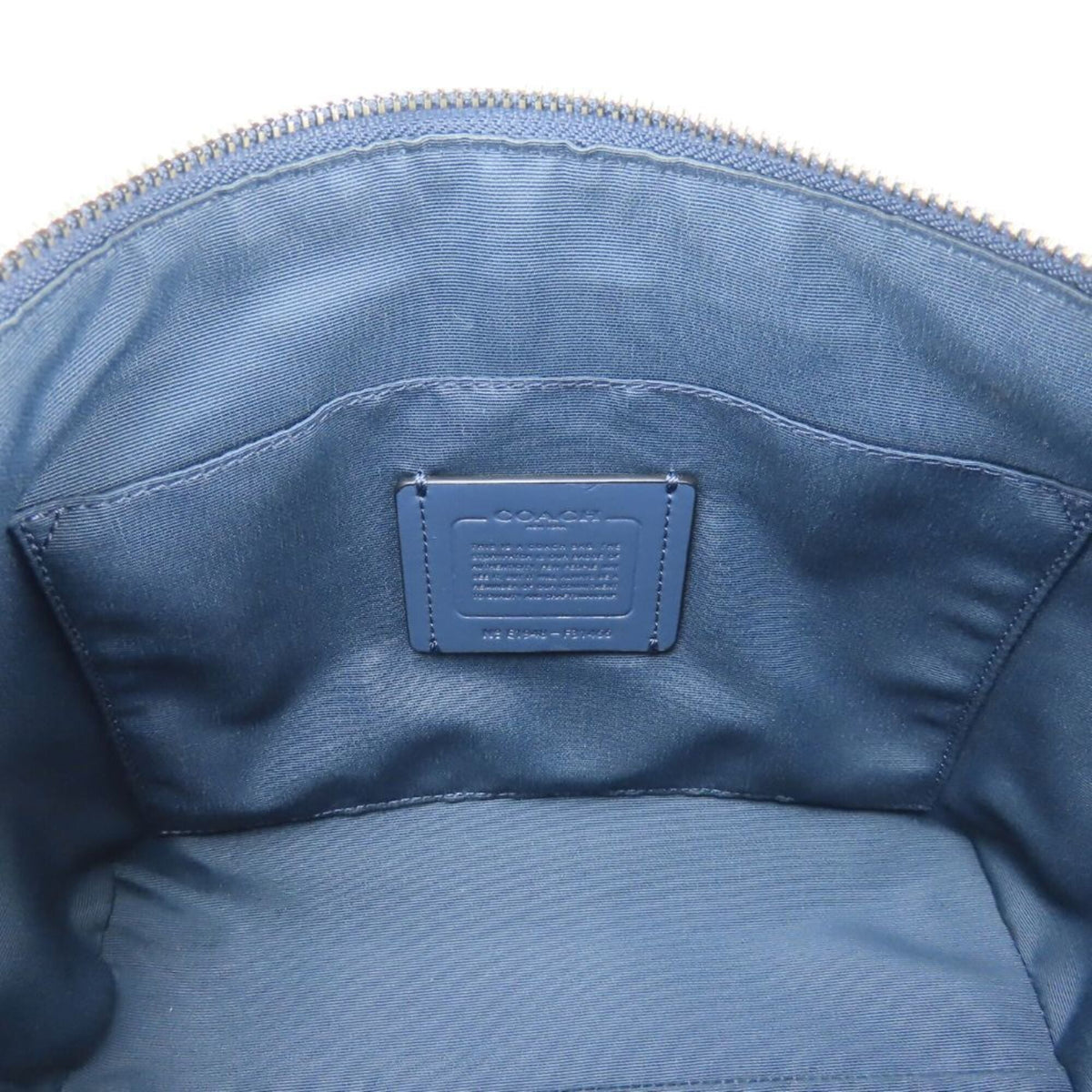 Coach Navy Leather Handbag (Pre-Owned)