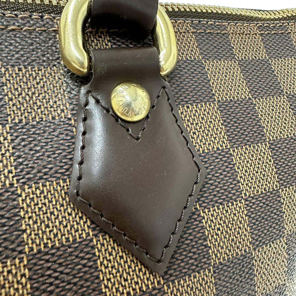 Louis Vuitton Brown Ebene Damier Canvas Handbag Tote Bag (Pre-Owned)