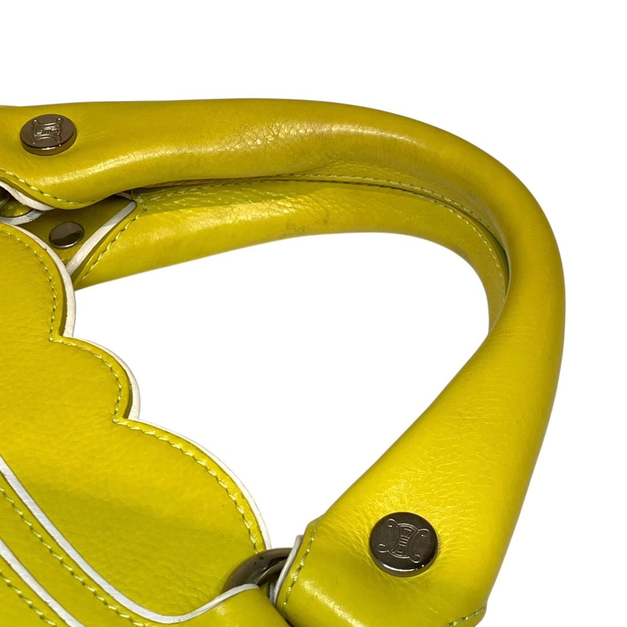 Celine Lemon Yellow Leather Handbag (Pre-Owned)