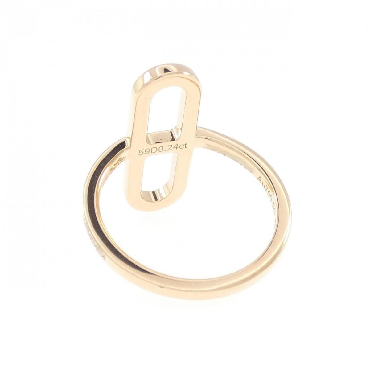 Hermes Pink Gold (18K) Band Ring (Pre-Owned)