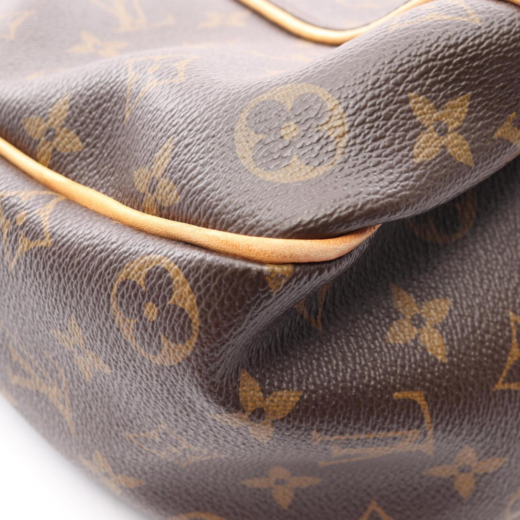 Louis Vuitton Brown Coated Canvas Pvc Monogram Leather Handbag Shoulder Bag (Pre-Owned)