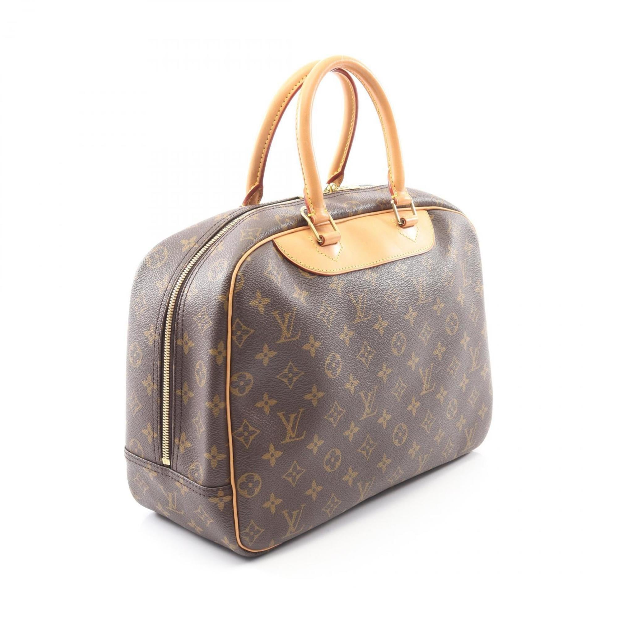 Louis Vuitton Monogram Brown Coated Canvas Leather Handbag (Pre-Owned)