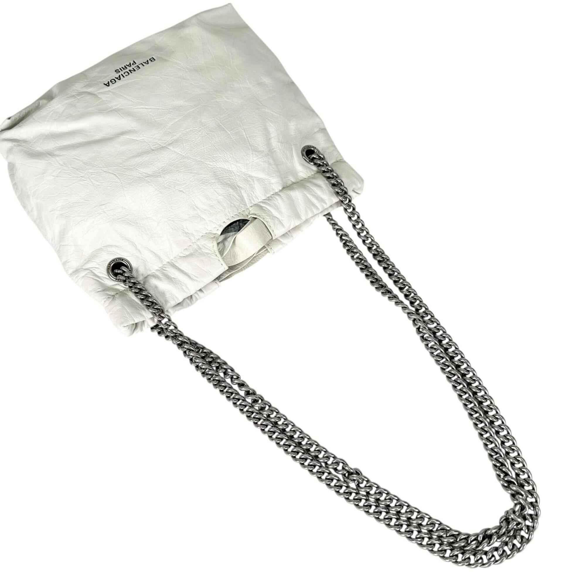 Balenciaga White Leather Handbag (Pre-Owned)