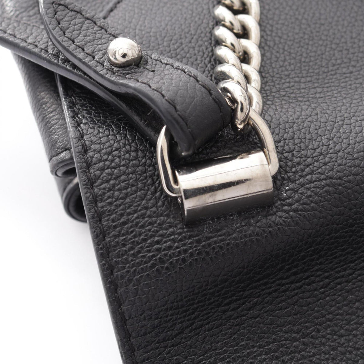 Louis Vuitton Black Noir Leather Handbag (Pre-Owned)