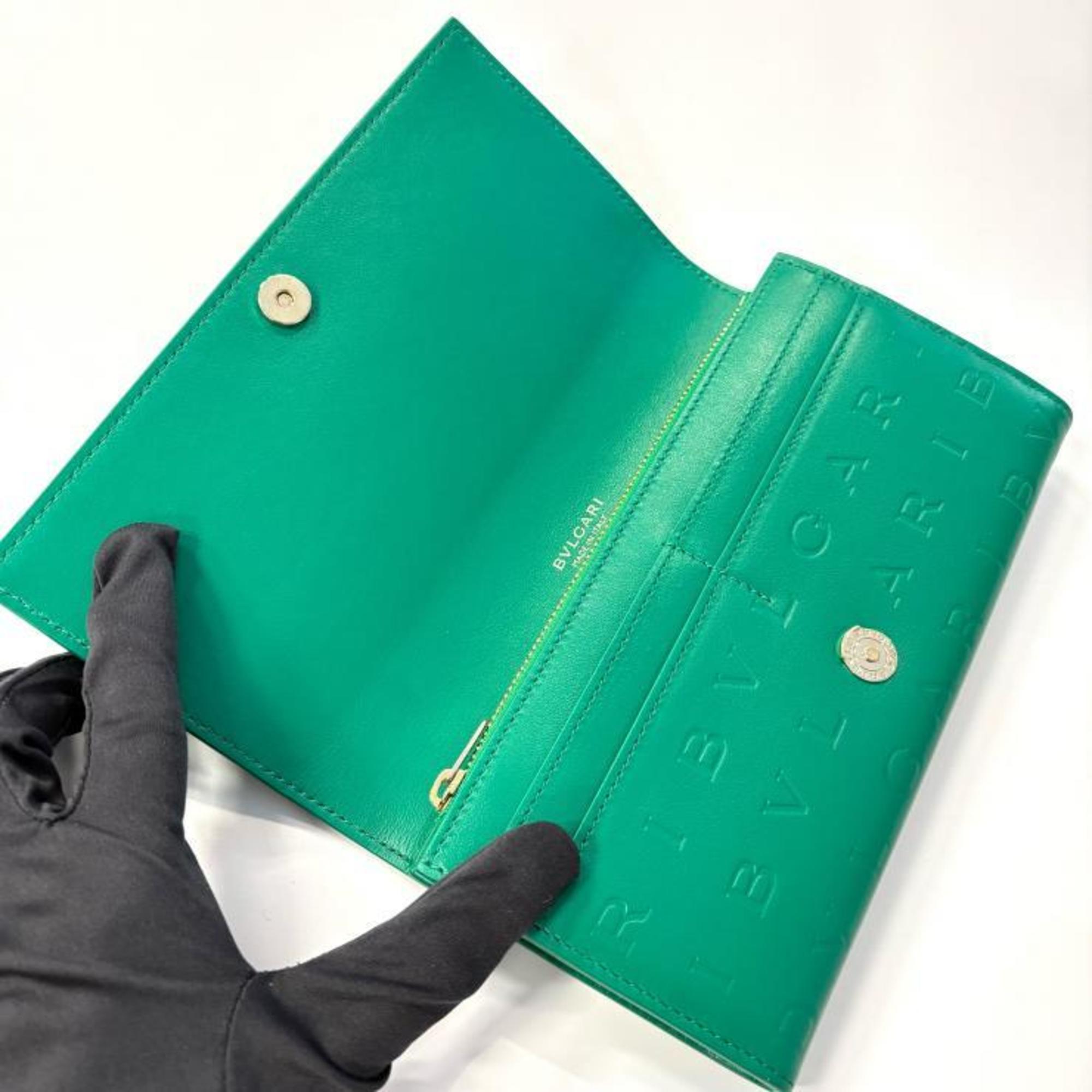 Bvlgari Green Long Wallet (Bi-Fold) (Pre-Owned)