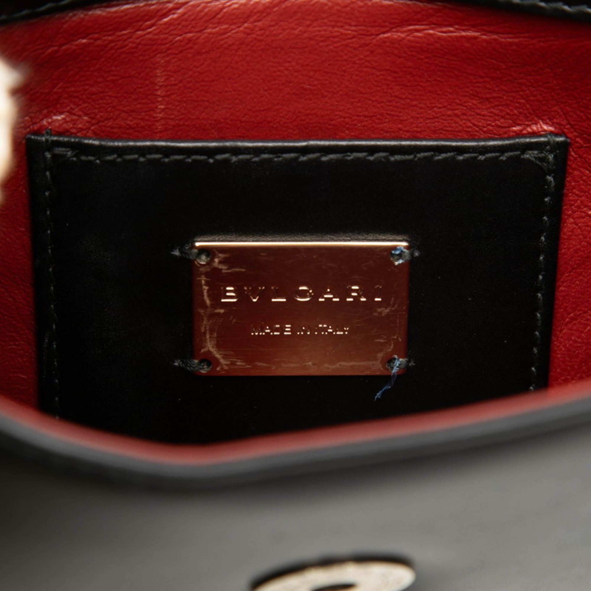 Bvlgari Black Leather Shoulder Bag (Pre-Owned)