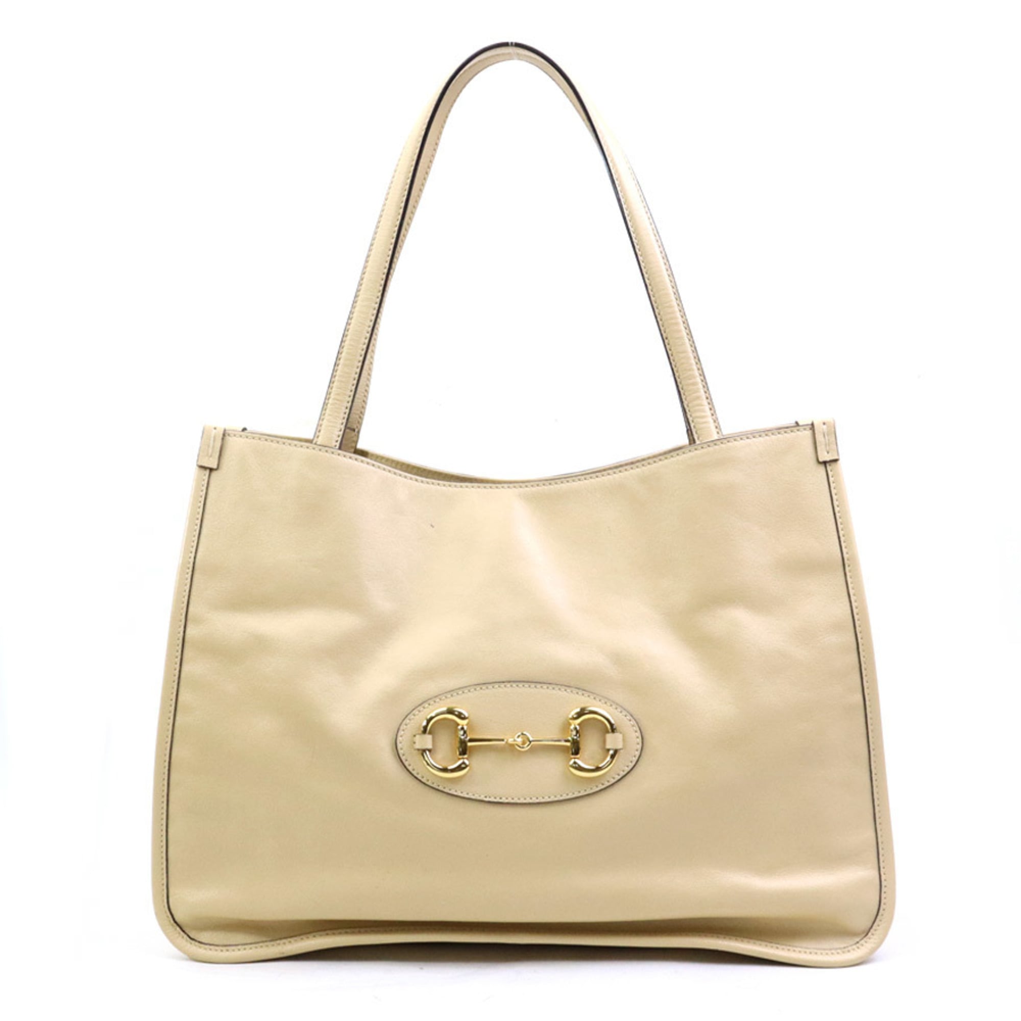 Gucci Beige Leather Shoulder Bag (Pre-Owned)