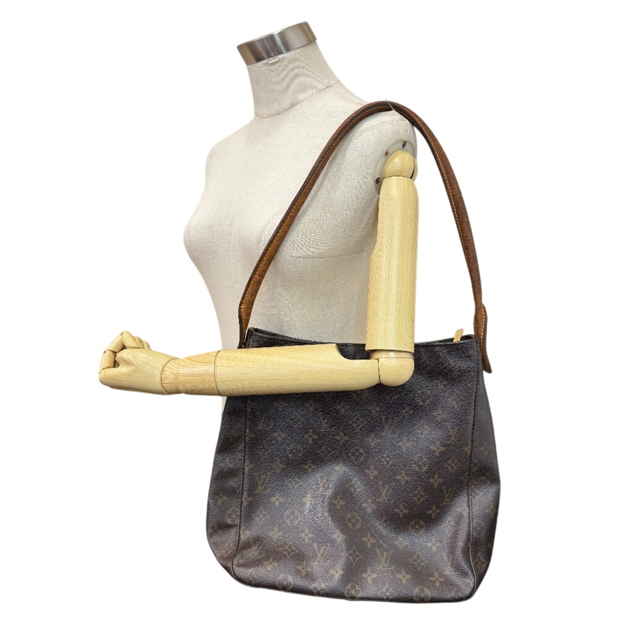 Louis Vuitton Brown Monogram Leather Pvc Handbag (Pre-Owned)