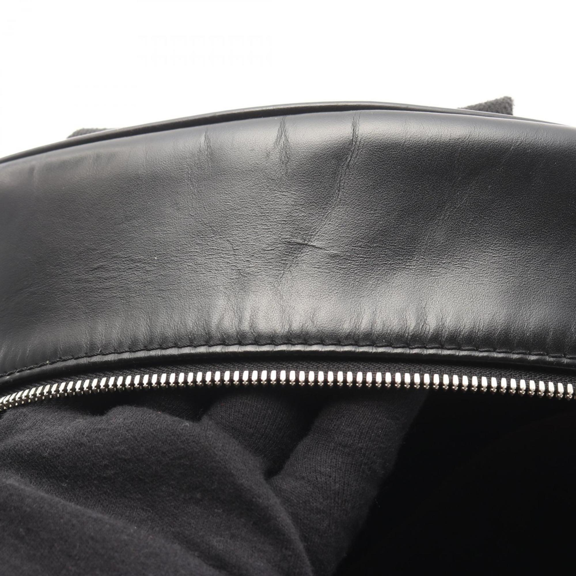 Louis Vuitton Black Brown Coated Canvas Leather Backpack (Pre-Owned)