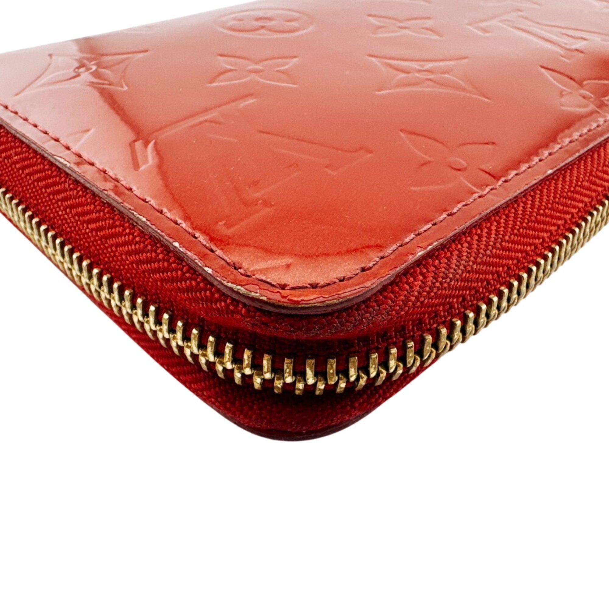 Louis Vuitton Vernis Red Color Vernis Long Wallet (Bi-Fold) (Pre-Owned)