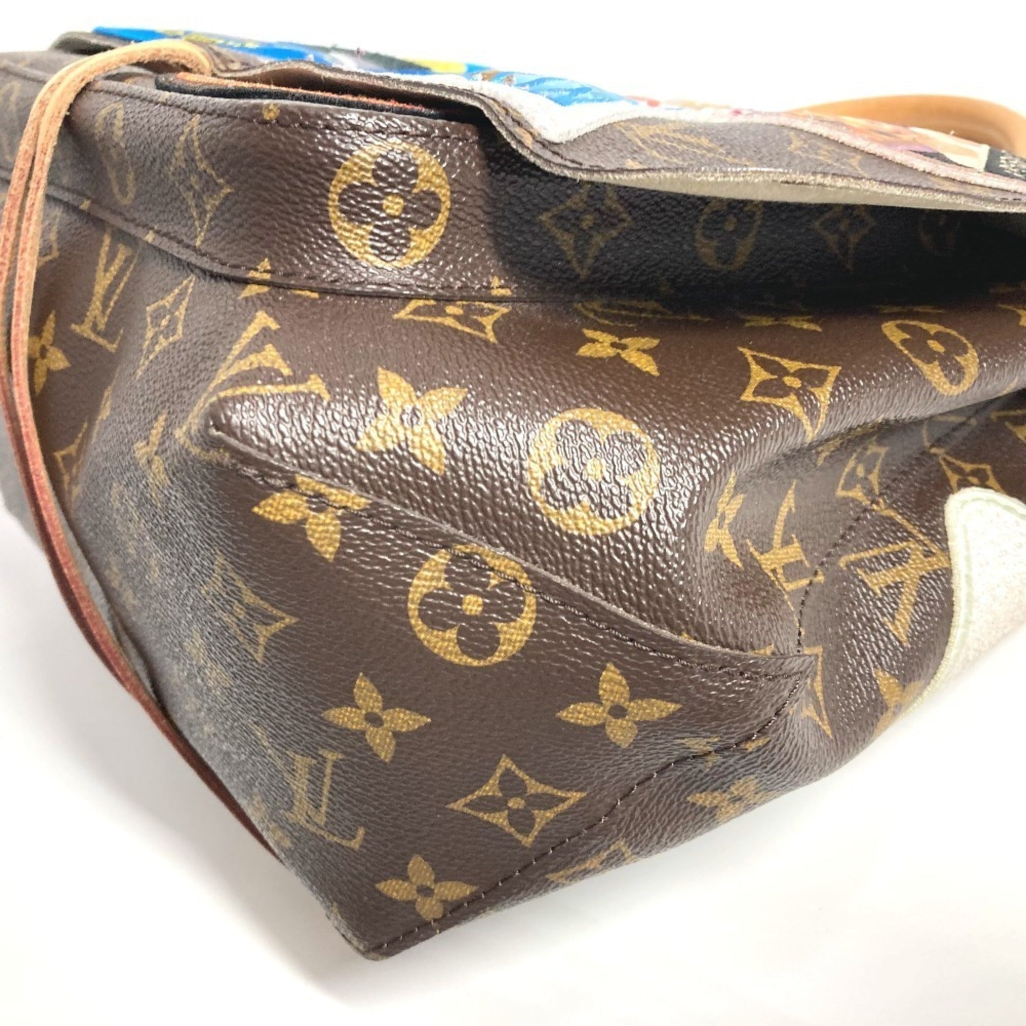 Louis Vuitton Brown Monogram Handbag Shoulder Bag Tote Bag (Pre-Owned)