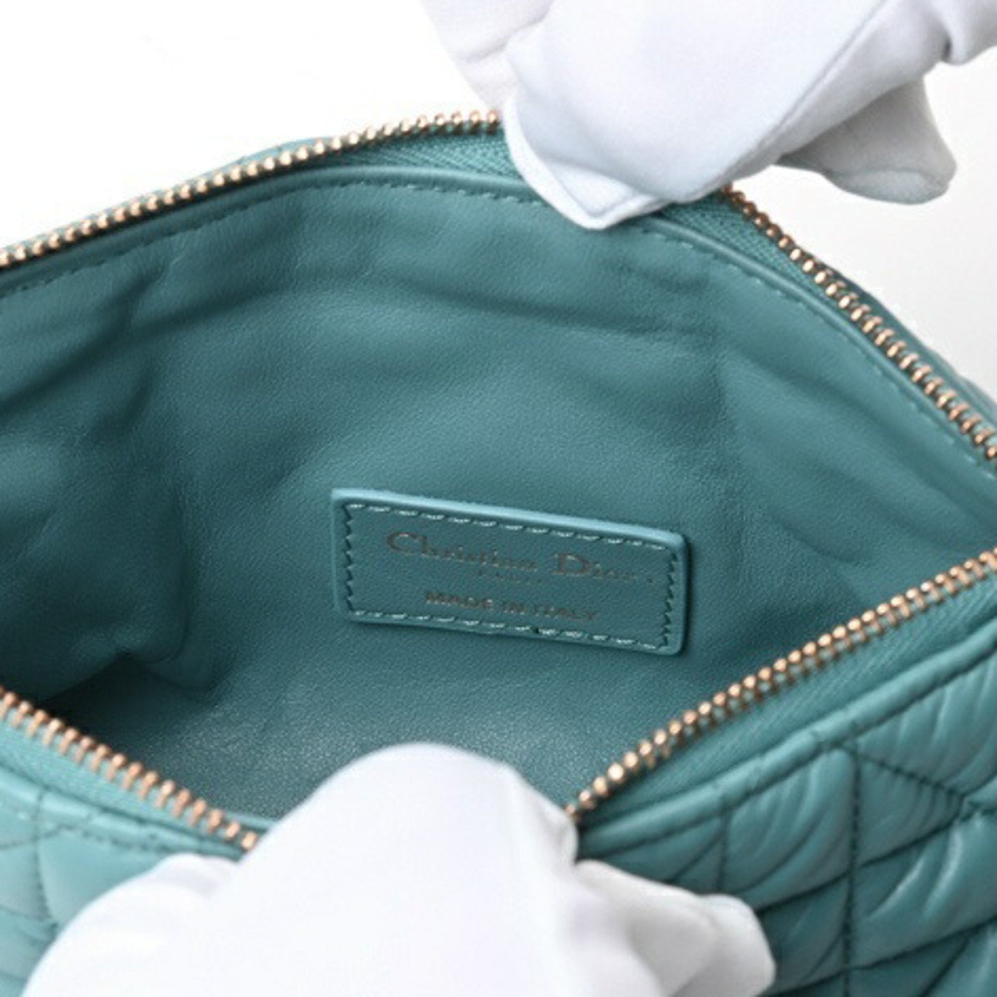 Christian Dior Blue Leather Handbag (Pre-Owned)