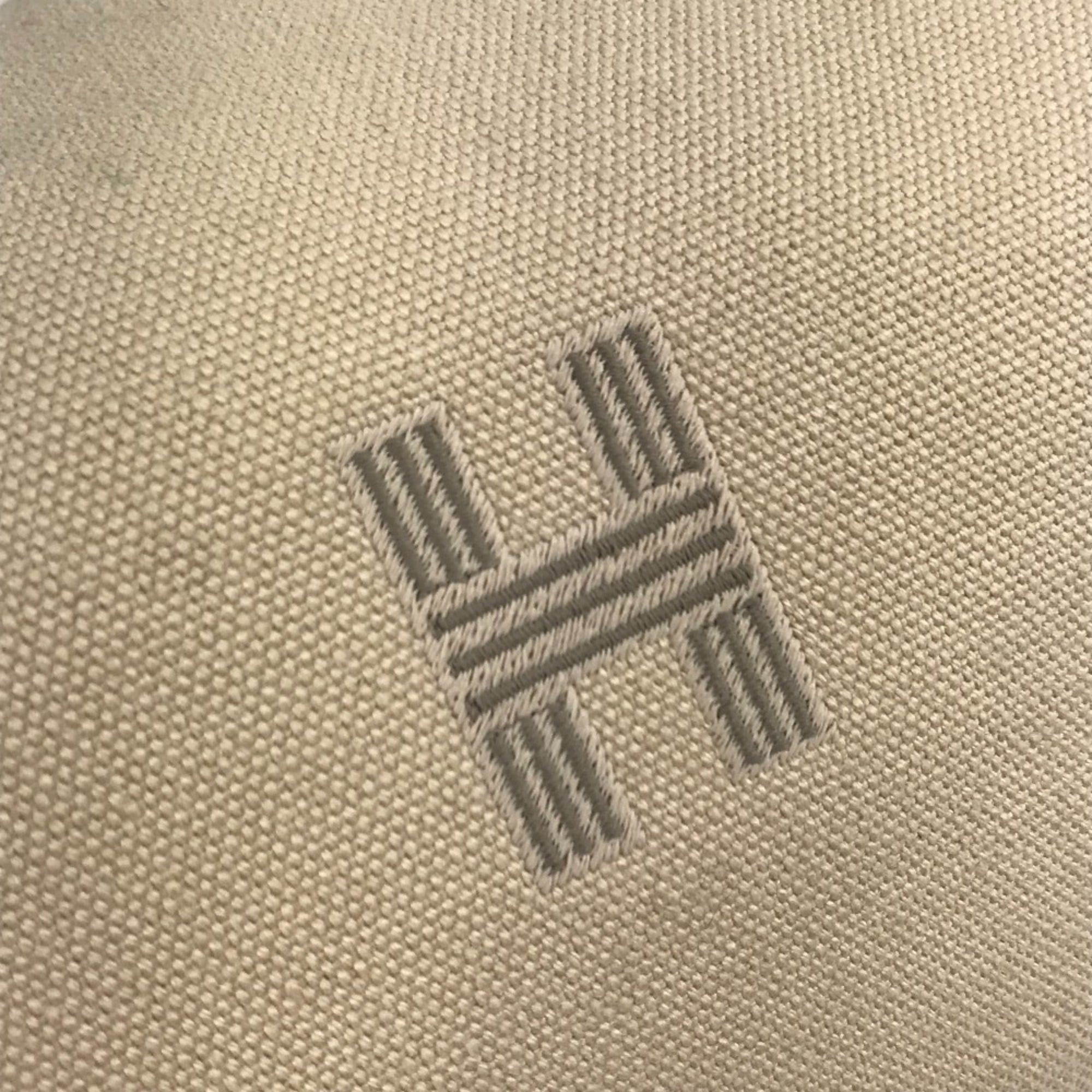 Hermes Beige Cotton Pouch Vanity Bag (Pre-Owned)