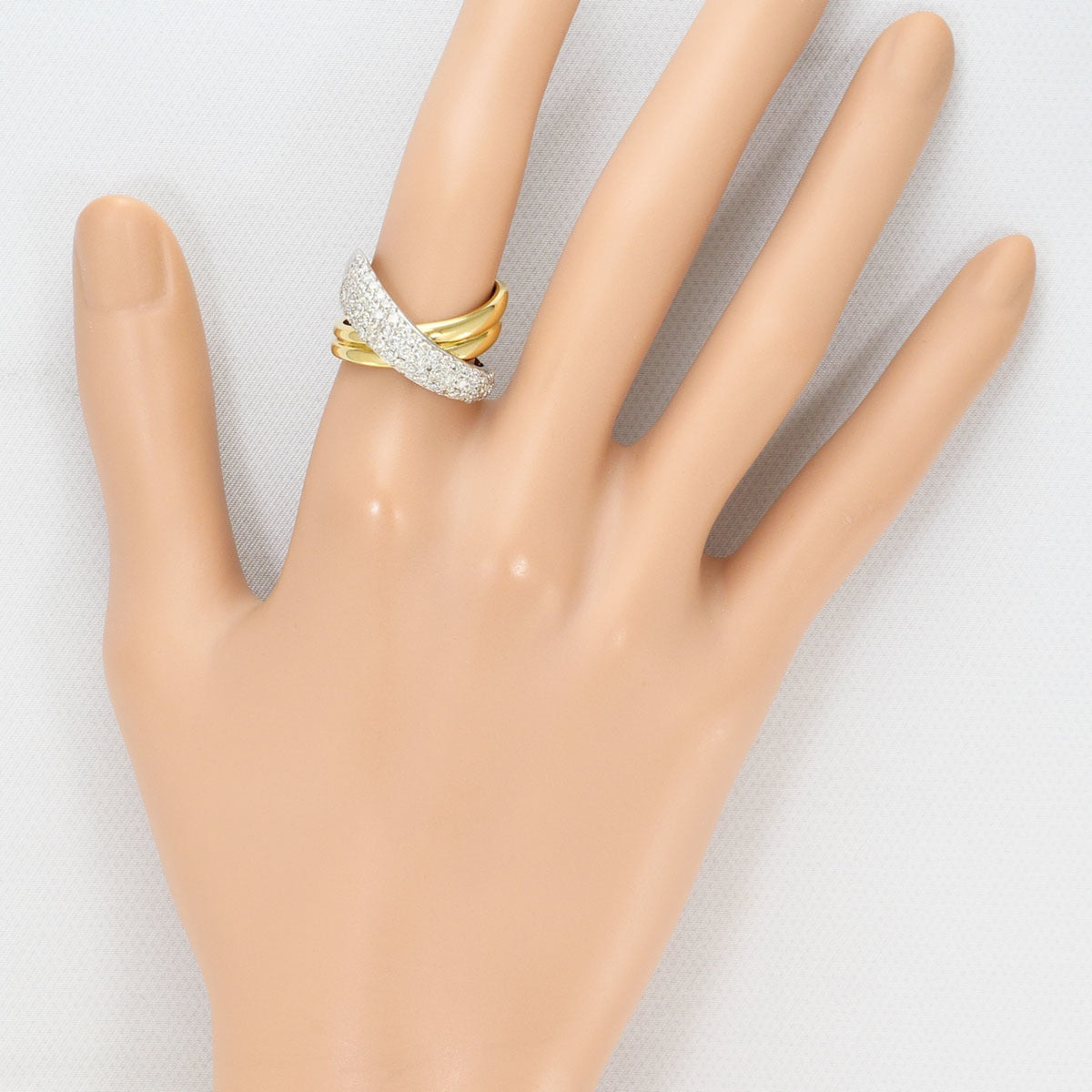 Unbranded Platinum Yellow Gold Yellow Gold (18K) Platinum 900 Band Ring (Pre-Owned)