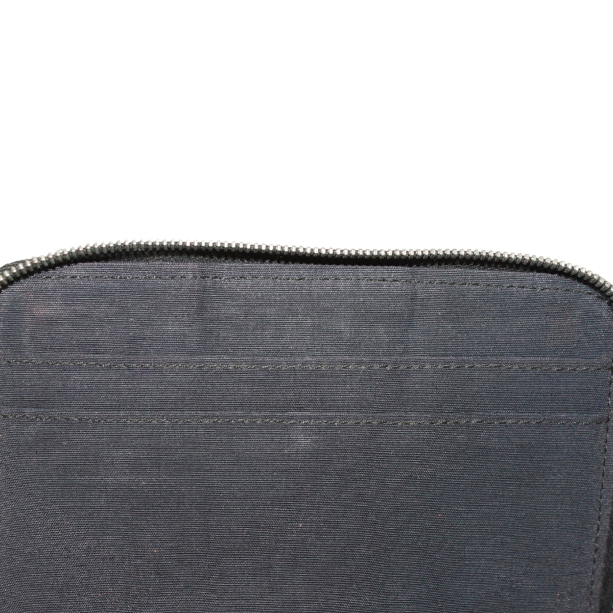 Hermes Black Gray Nylon Canvas Wallet (Bi-Fold) (Pre-Owned)