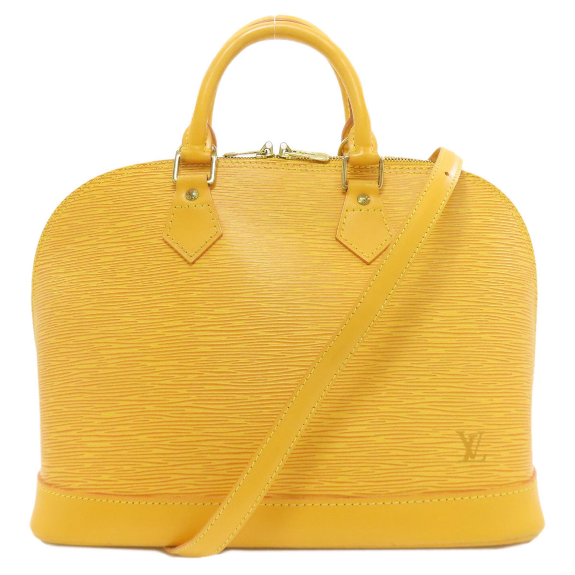 Louis Vuitton Yellow Epi Leather Handbag (Pre-Owned)