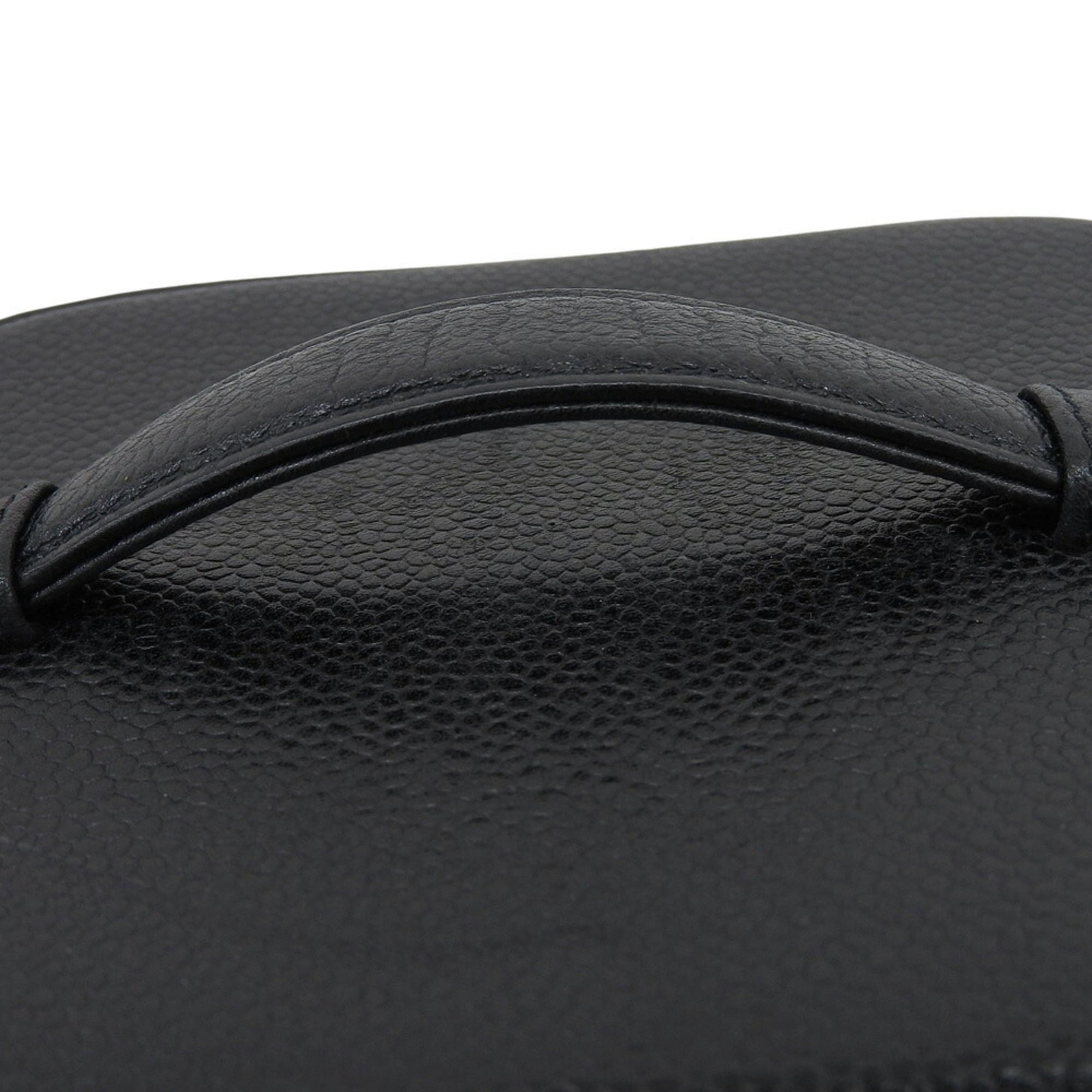 Chanel Black Grained Calfskin Vanity Bag (Pre-Owned)