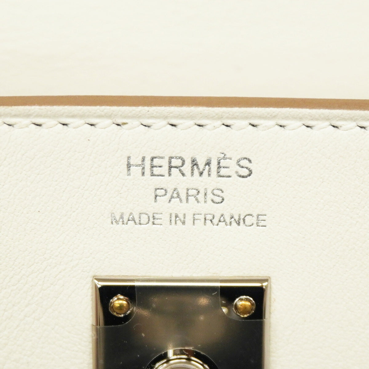 Hermes White Swift Leather Fanny Pack (Pre-Owned)