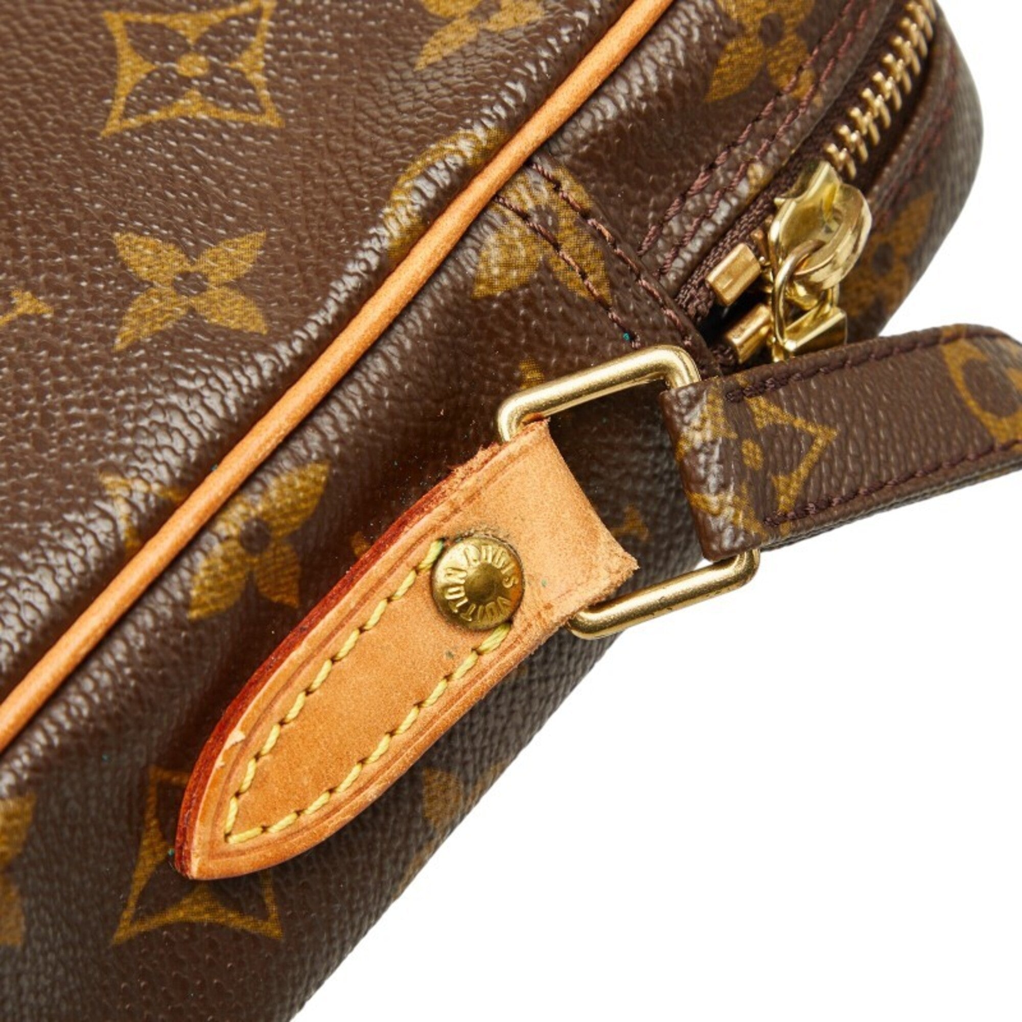 Louis Vuitton Brown Pvc Leather Shoulder Bag (Pre-Owned)