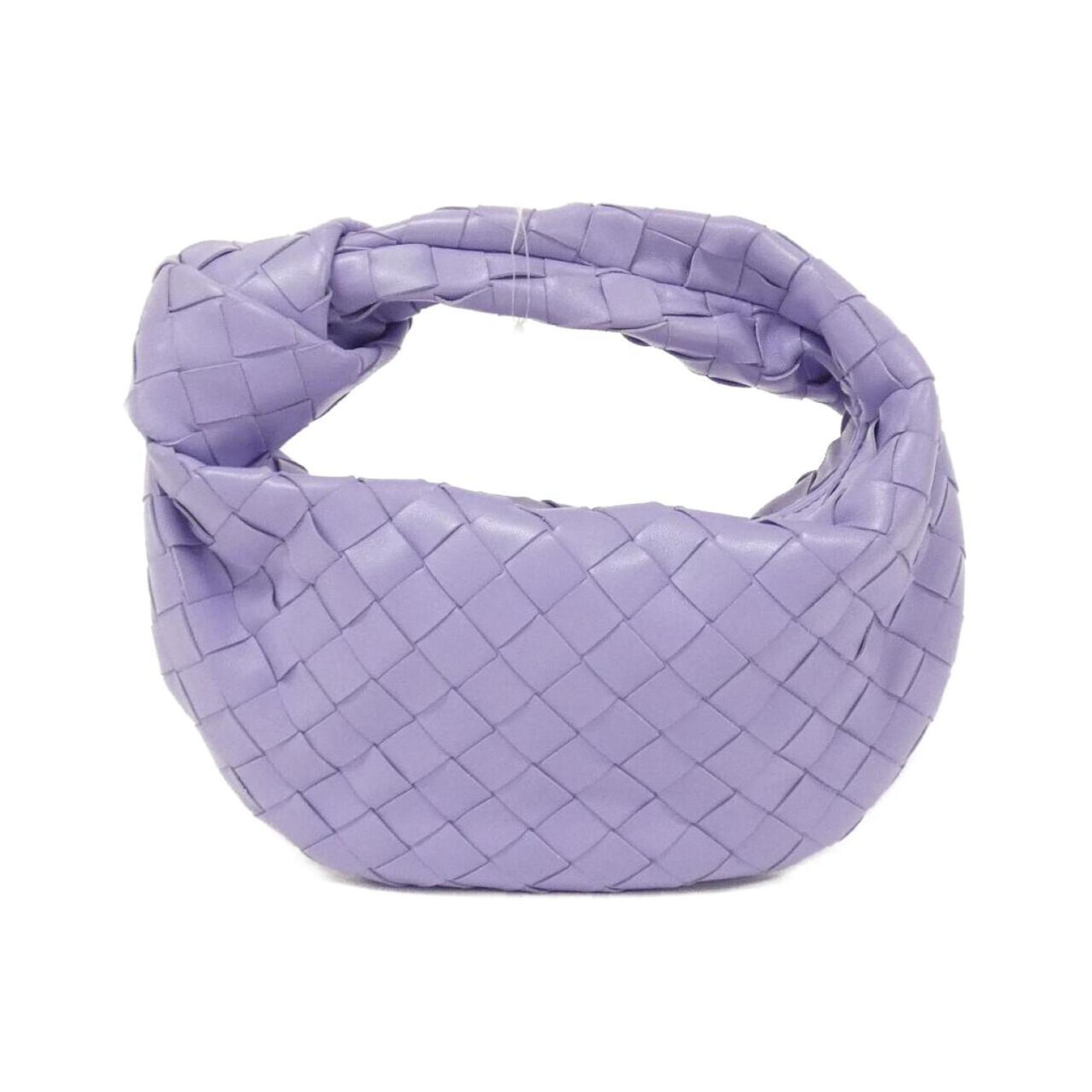 Bottega Veneta Purple Leather Handbag (Pre-Owned)