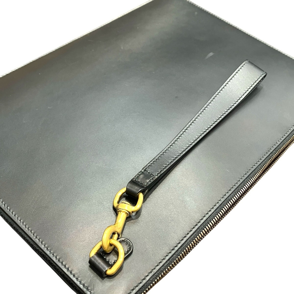 Gucci Black Leather Clutch Bag (Pre-Owned)