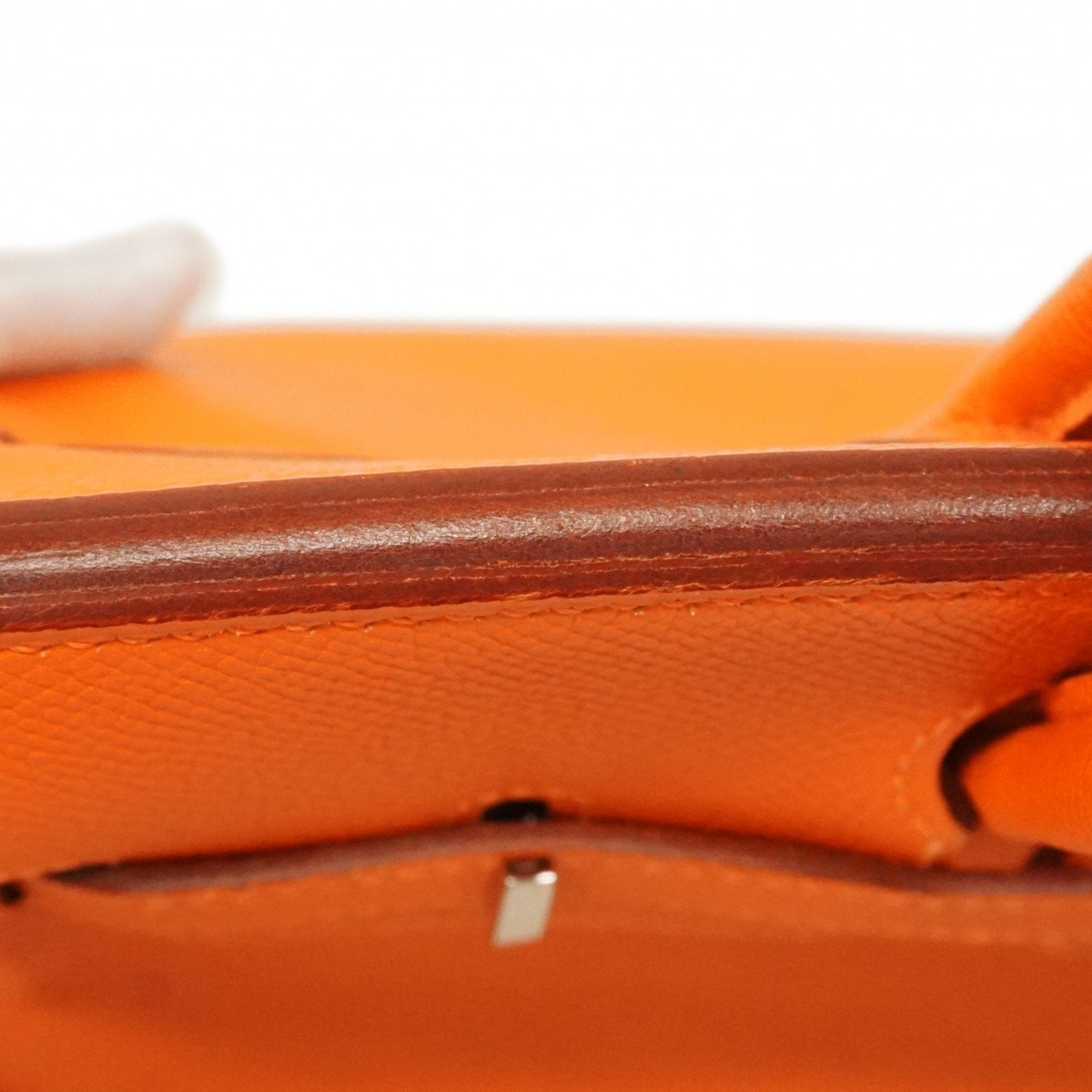 Hermes Orange Epsom Leather Handbag (Pre-Owned)