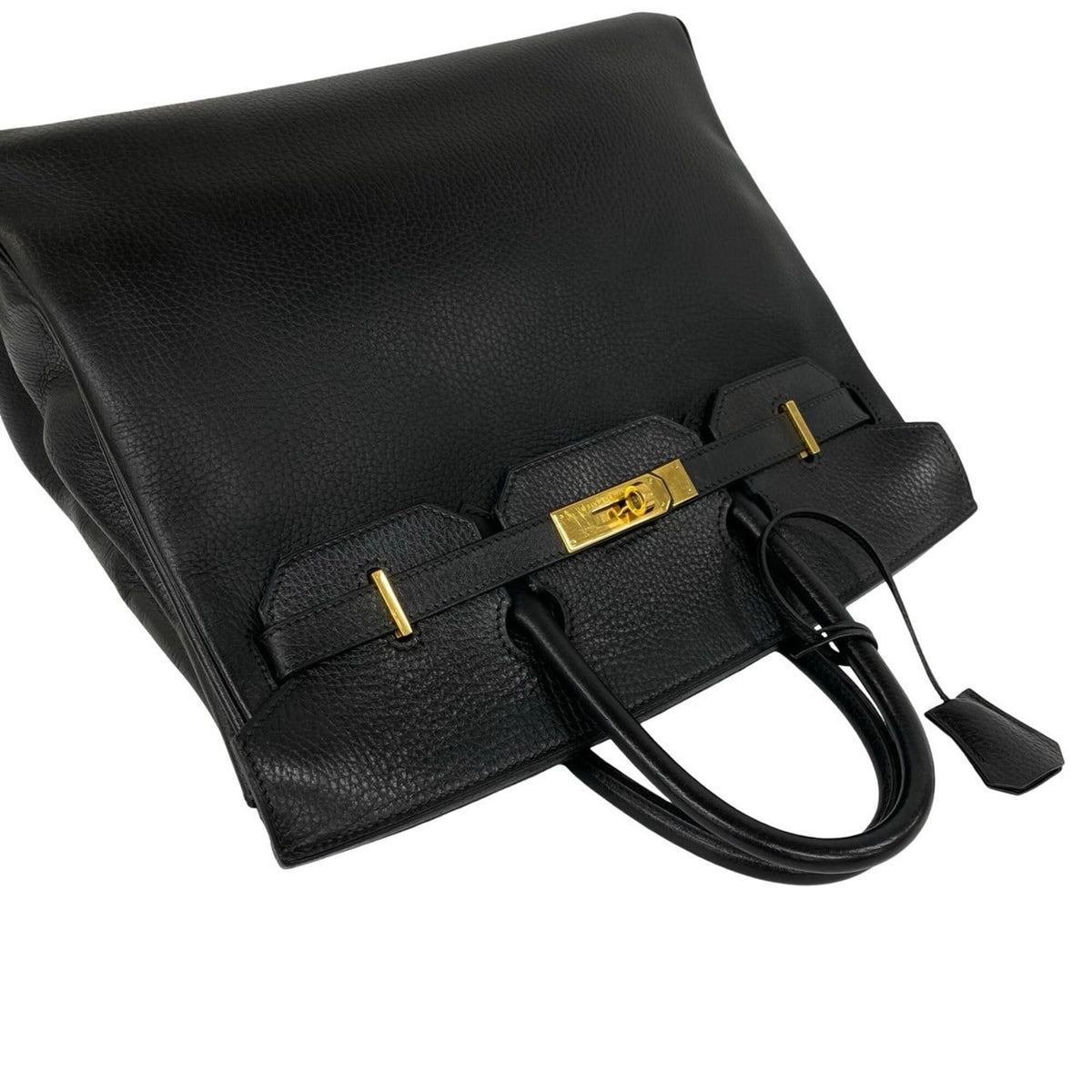 Hermes Black Ardennes Leather Handbag Tote Bag (Pre-Owned)