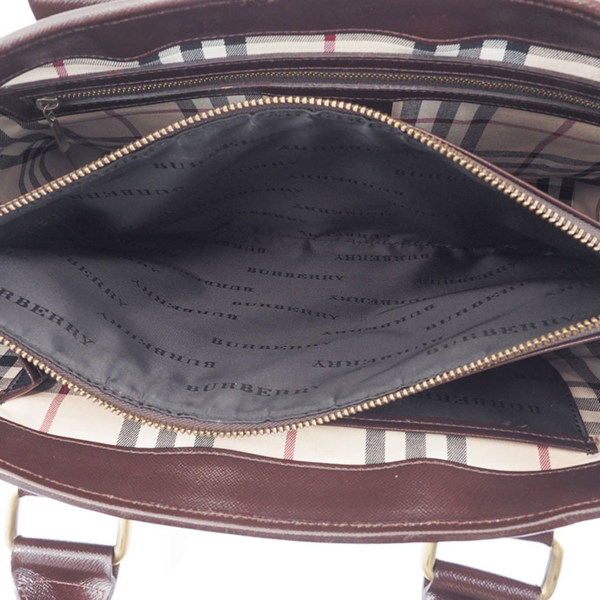 Burberry Brown Leather Handbag (Pre-Owned)