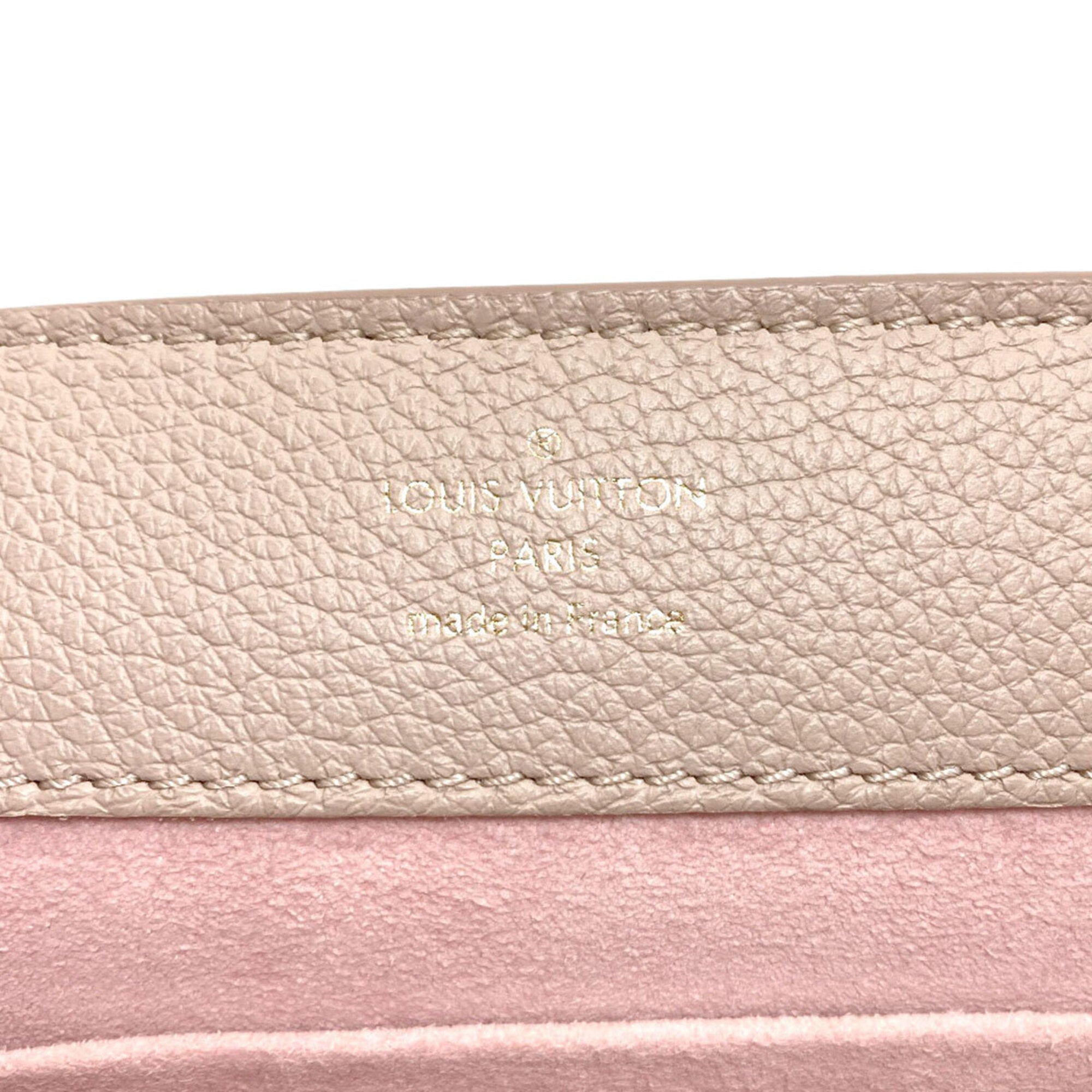 Louis Vuitton Grayish Leather Handbag (Pre-Owned)