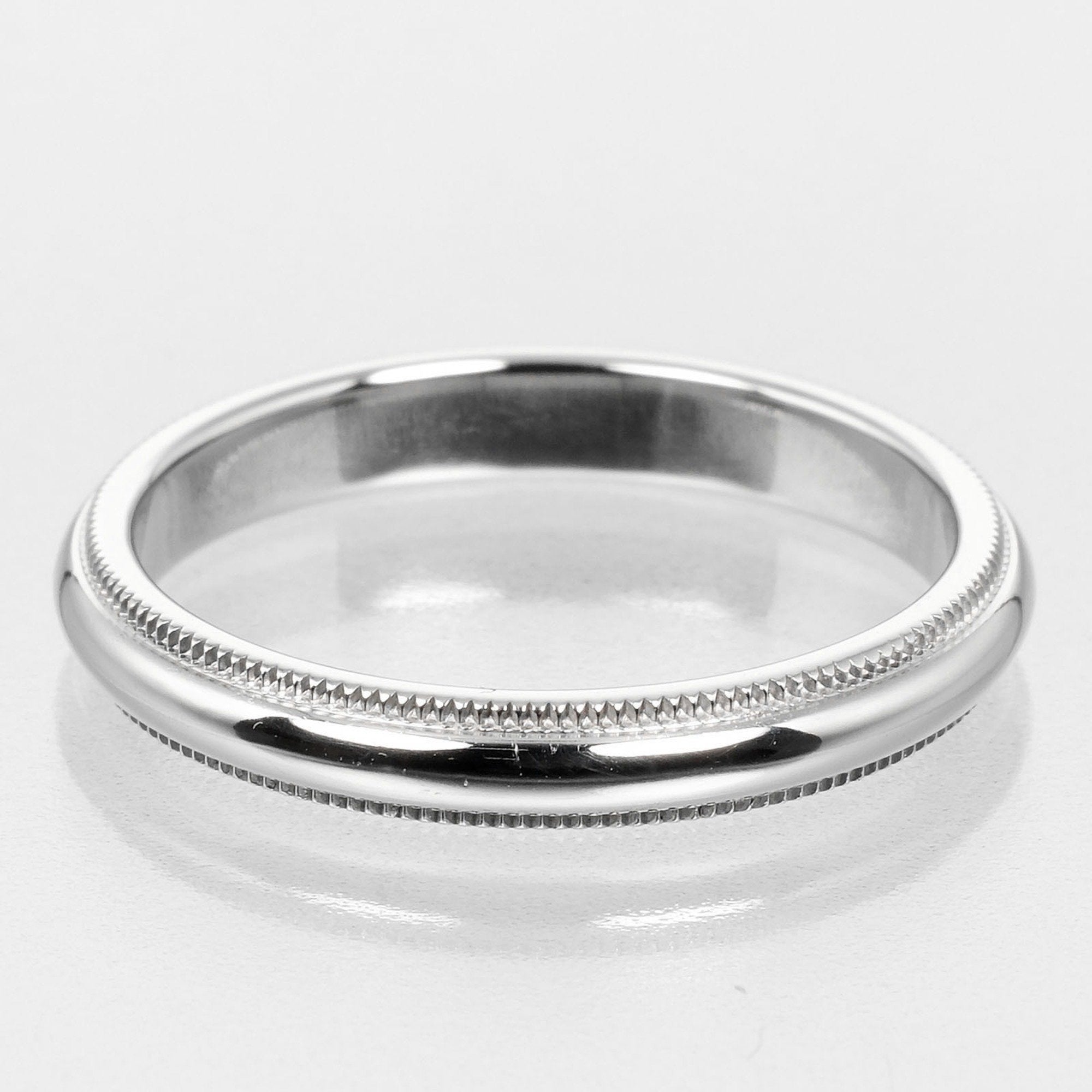 Tiffany Platinum Platinum 950 Band Ring (Pre-Owned)