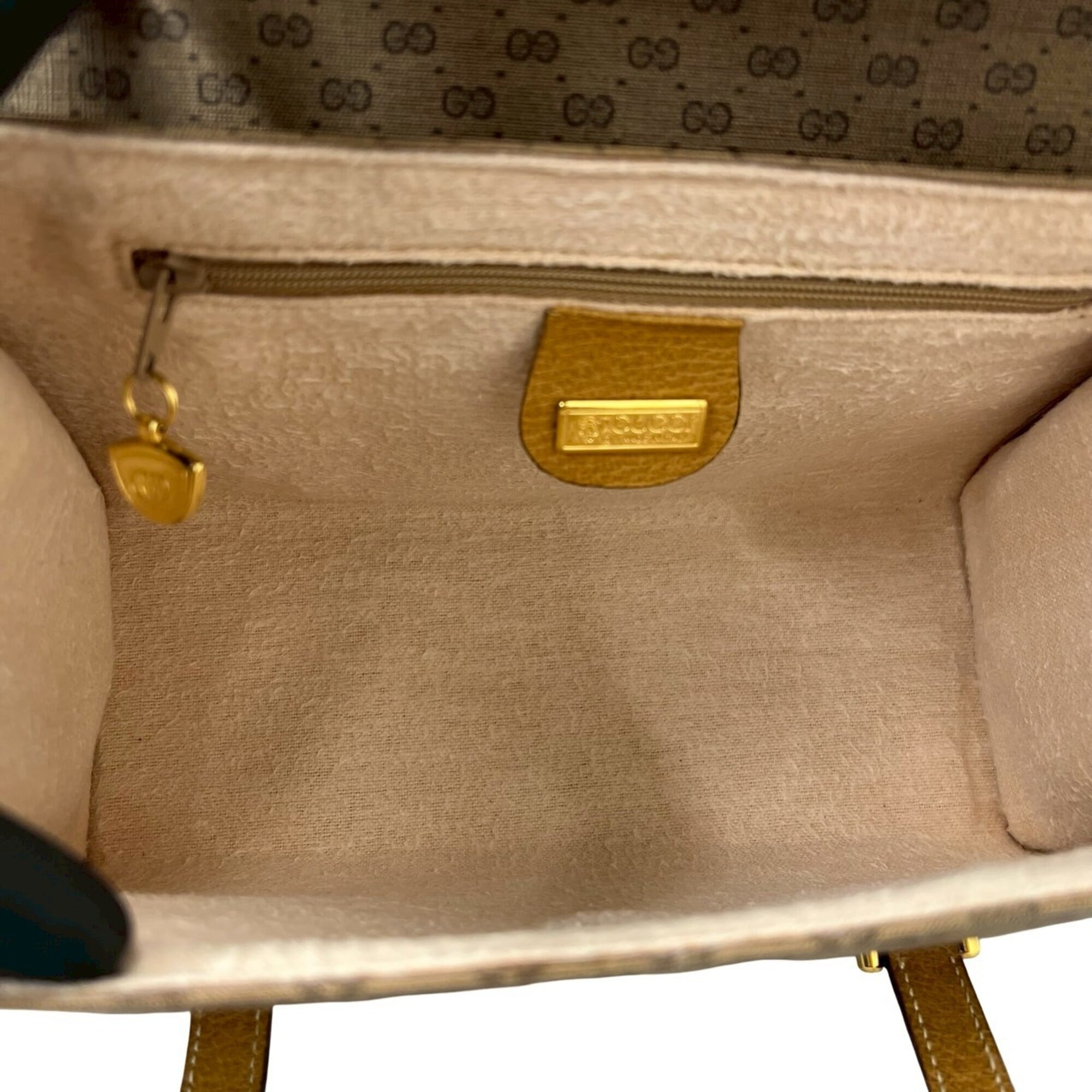 Gucci Brown Pvc Leather Handbag Tote Bag (Pre-Owned)