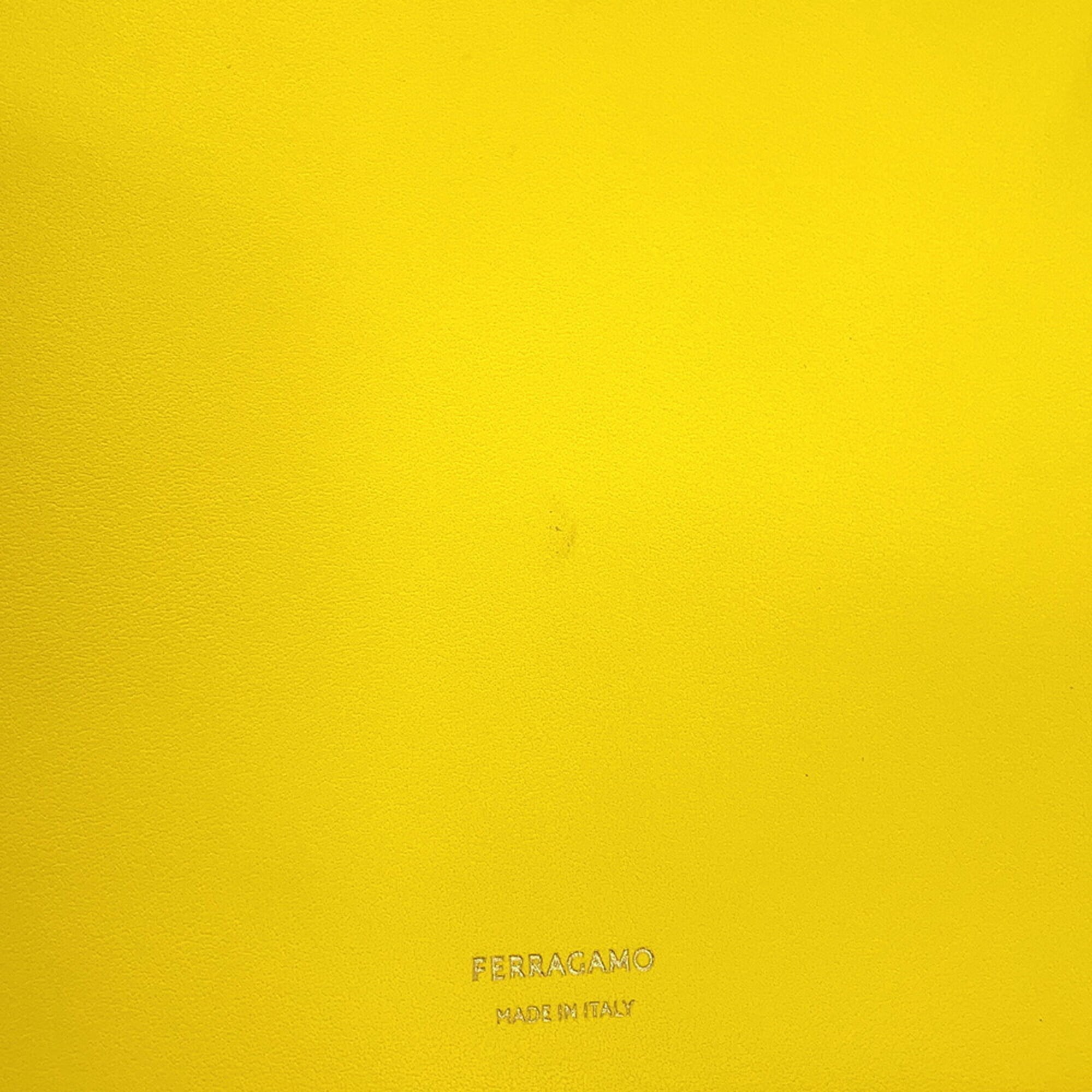 Salvatore Ferragamo Yellow Leather Tote Bag (Pre-Owned)
