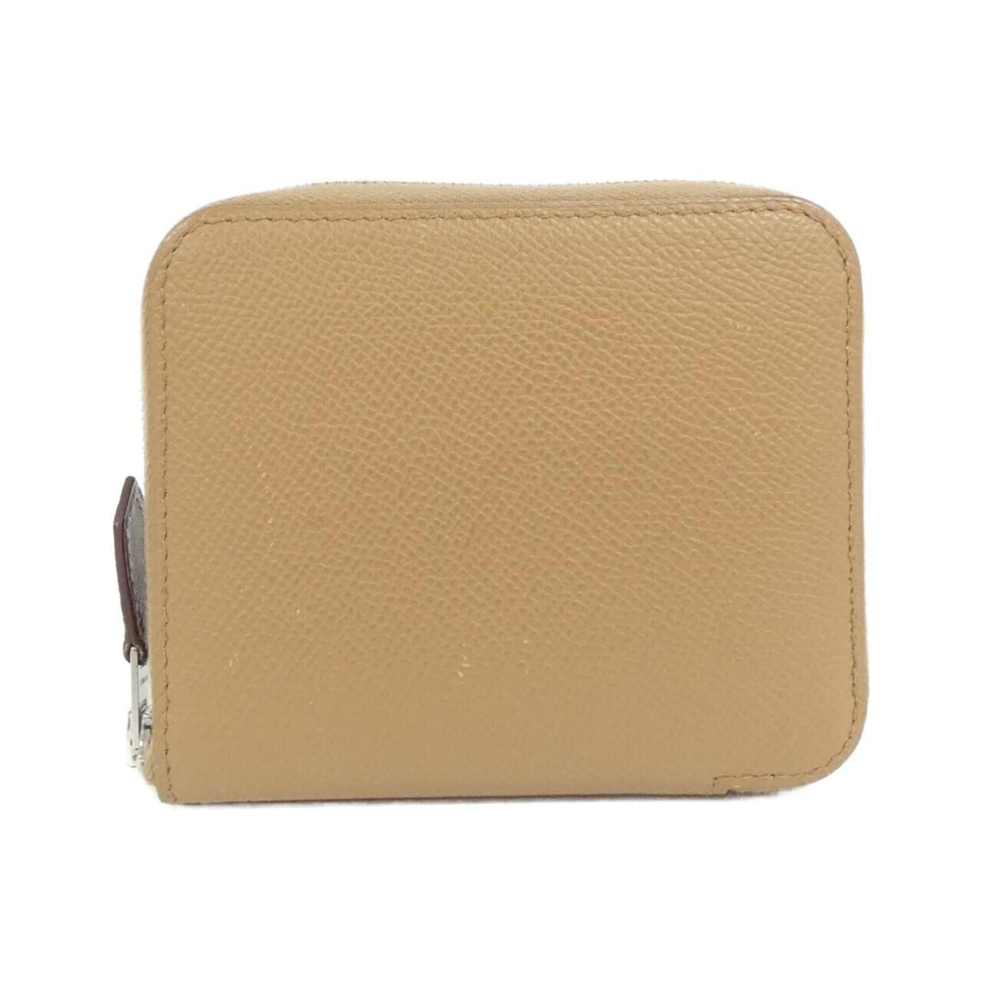 Hermes Silk'in Jaune Epsom Leather Silk Coin Purse/Coin Case (Pre-Owned)