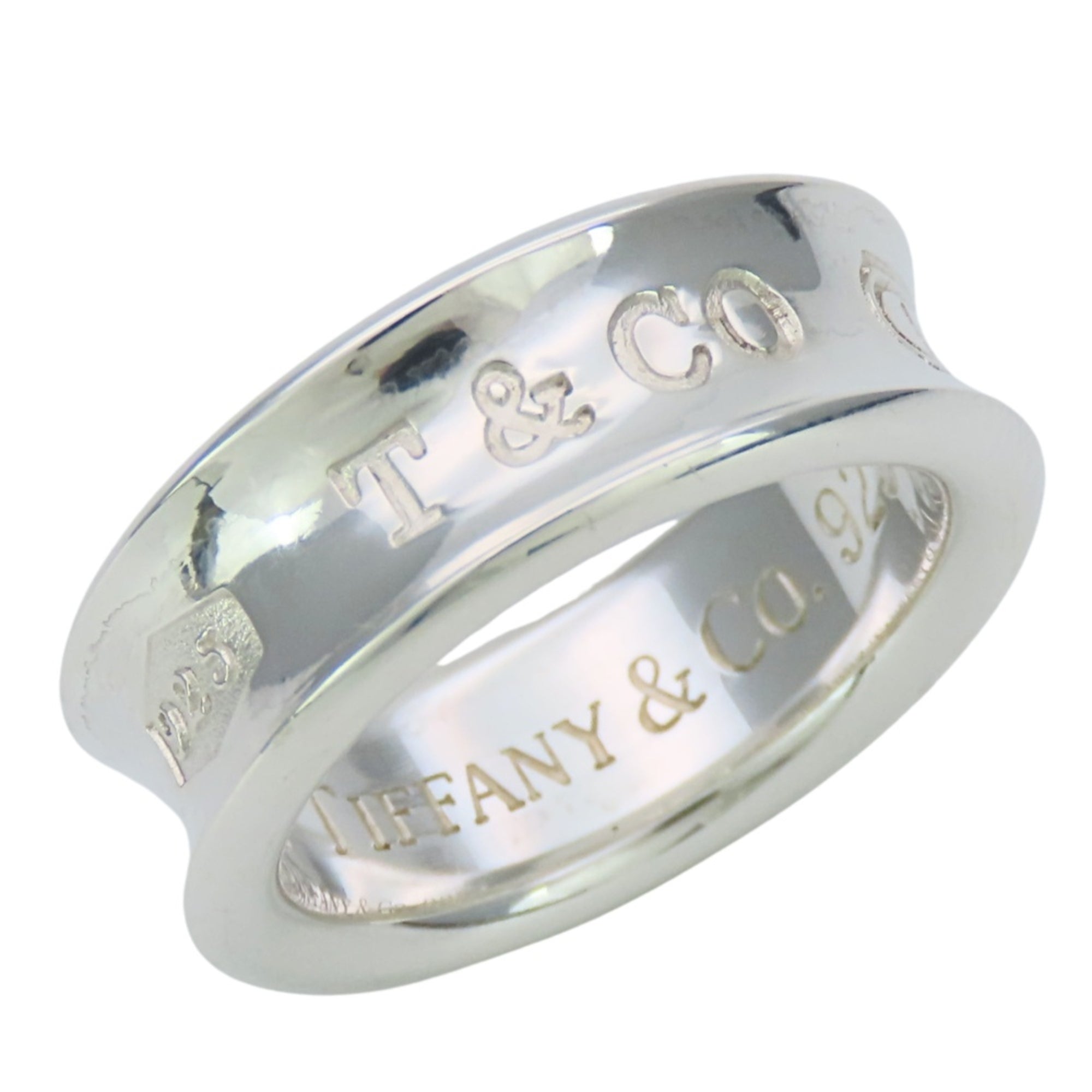 Tiffany Silver Silver 925 Band Ring (Pre-Owned)